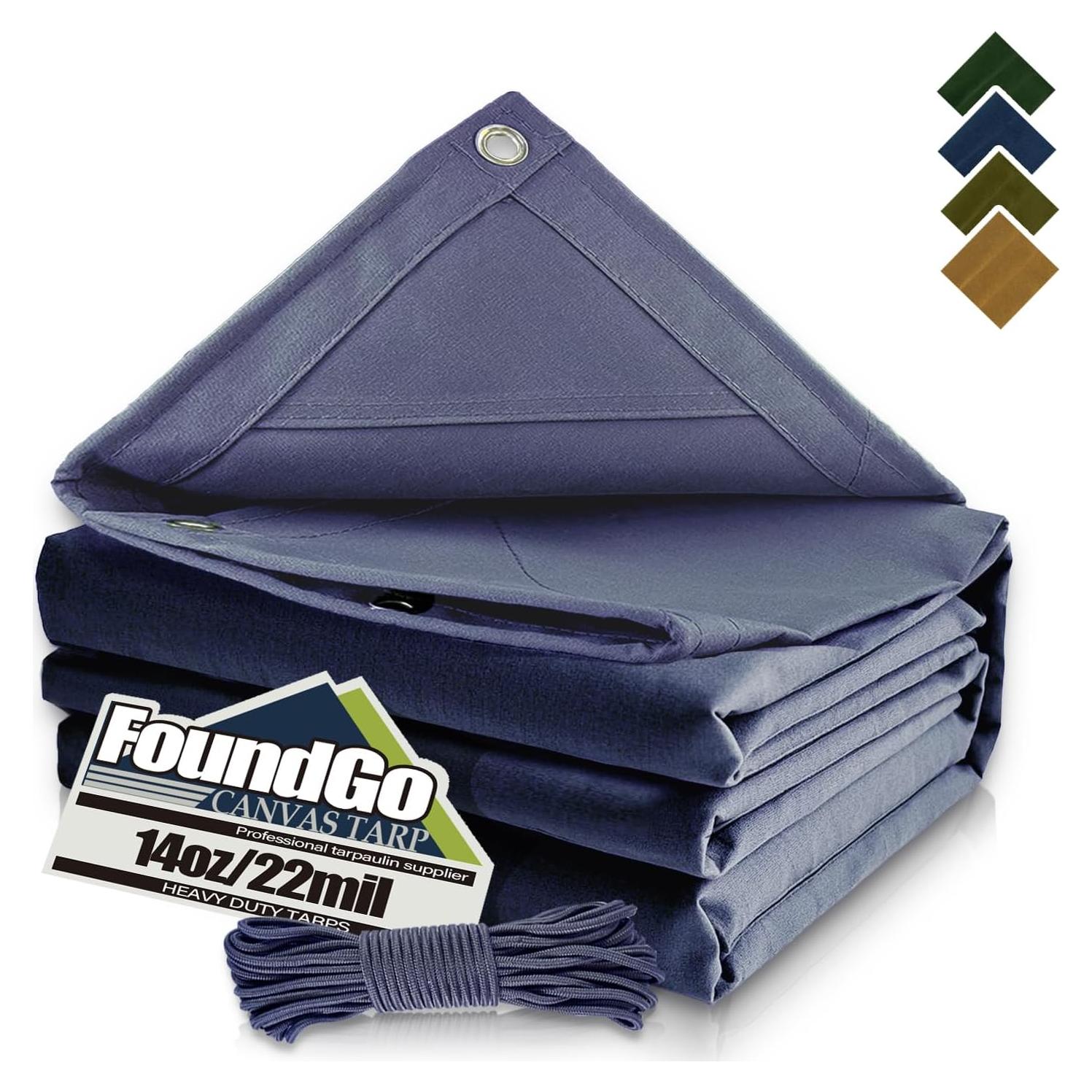 Lona Resistente al Agua FoundGo 1.83x2.44m Azul 0.56mm