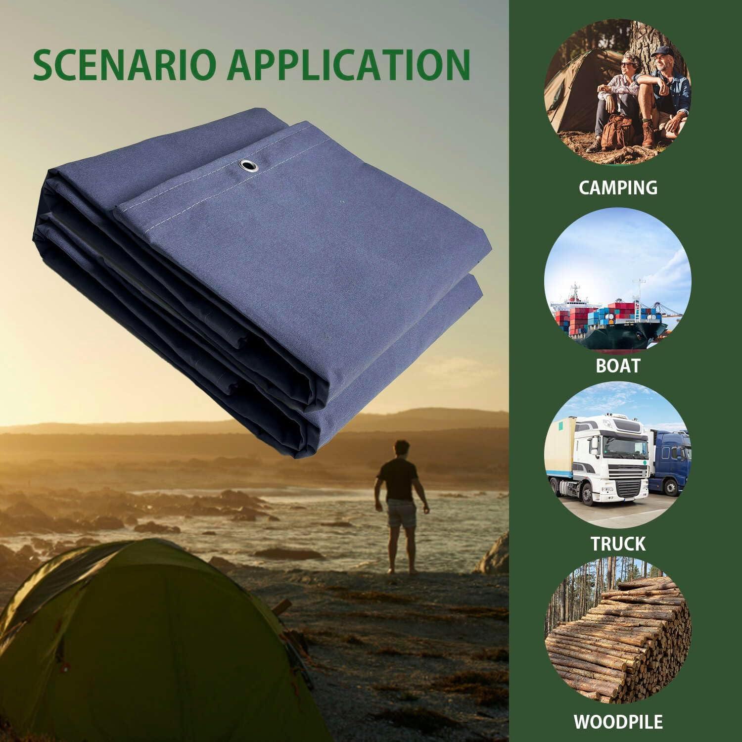 Lona Resistente al Agua FoundGo 1.83x2.44m Azul 0.56mm