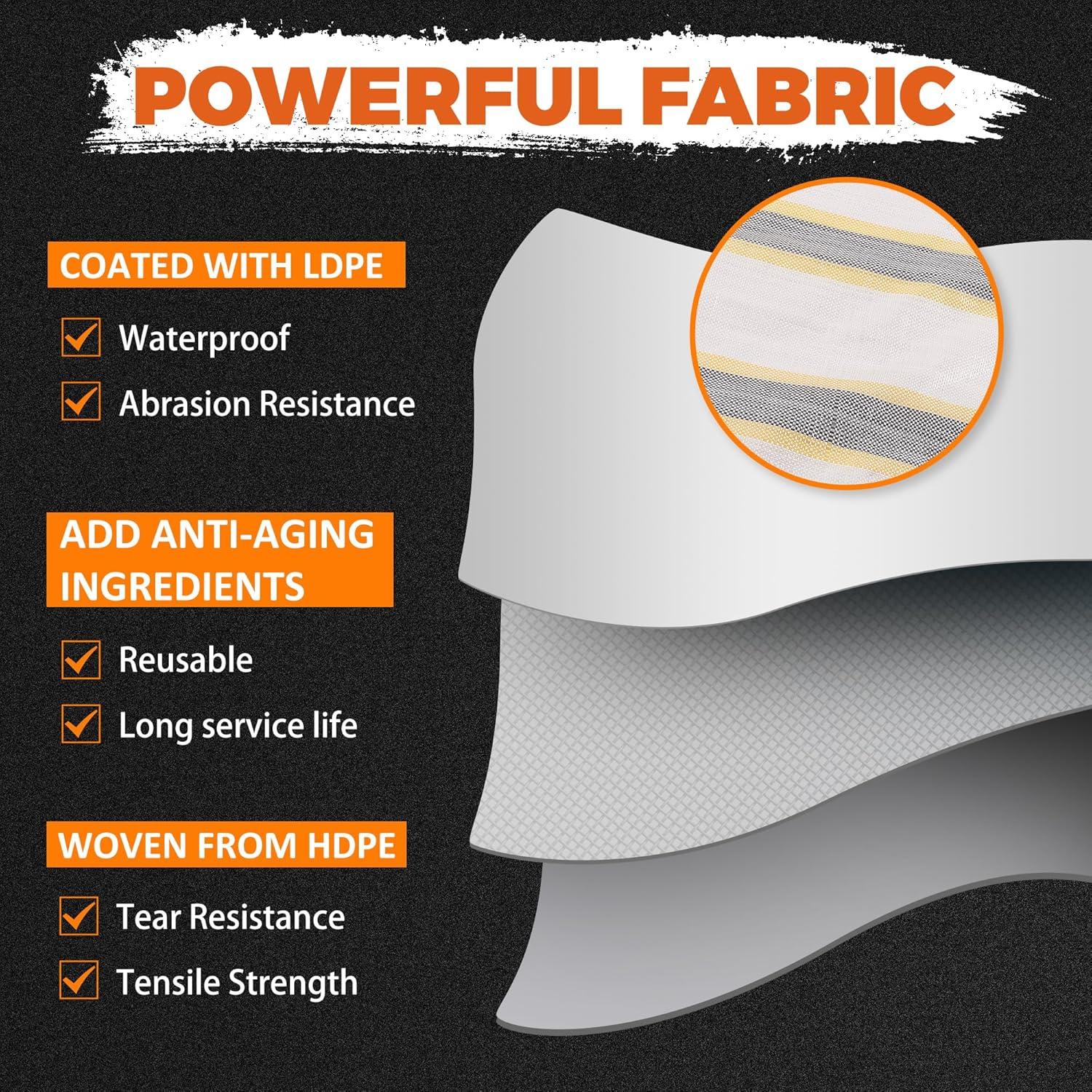 Lona Impermeable EMEKIAN 1.98x1.98m Alta Resistencia UV