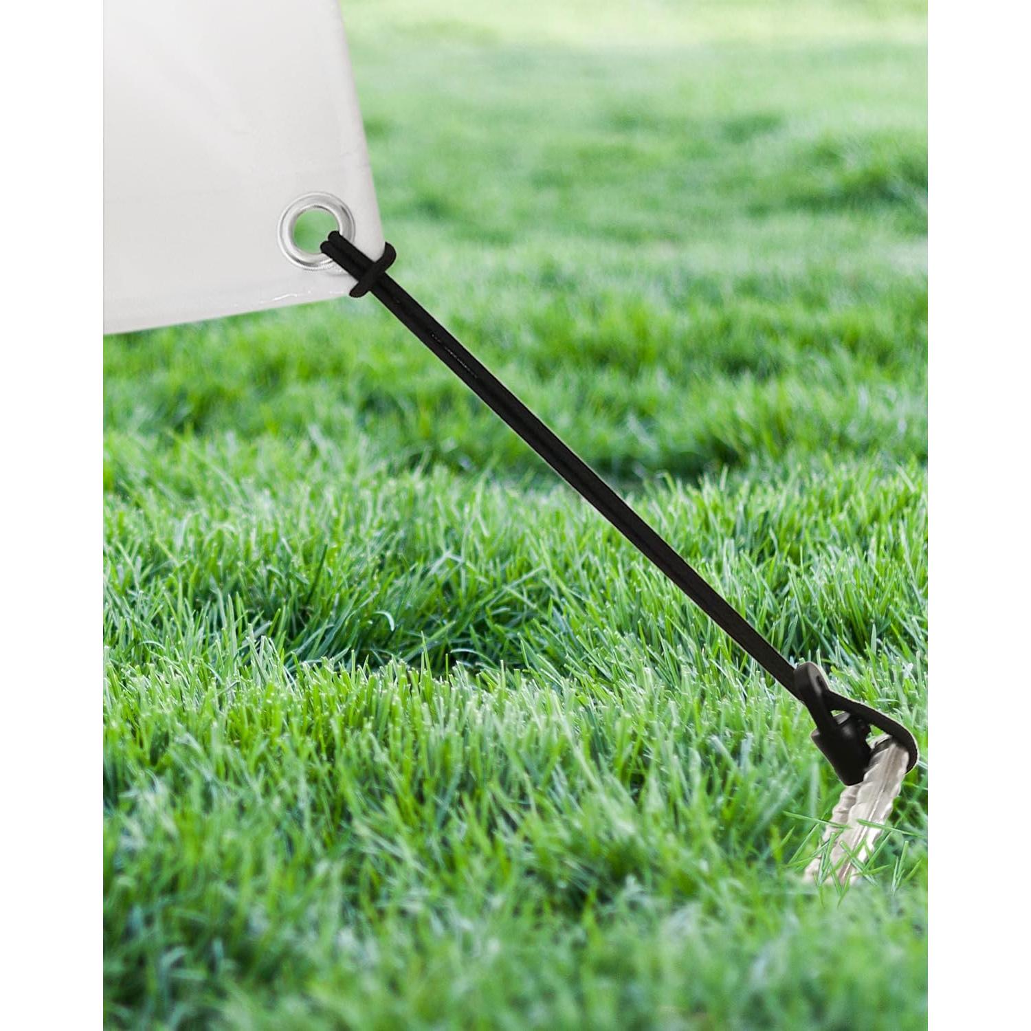 Cuerdas Bungee Cortas BINCKIN 15 cm 100 Pcs Ganchos Negros