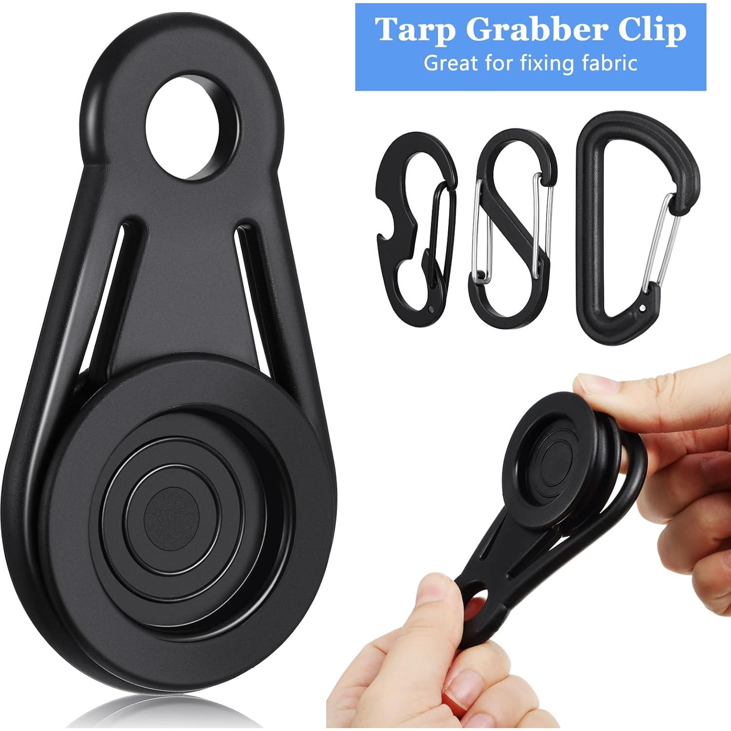 Clips de Lona Hotop 20 Pcs Alta Resistencia Camping 8.4x4.6cm