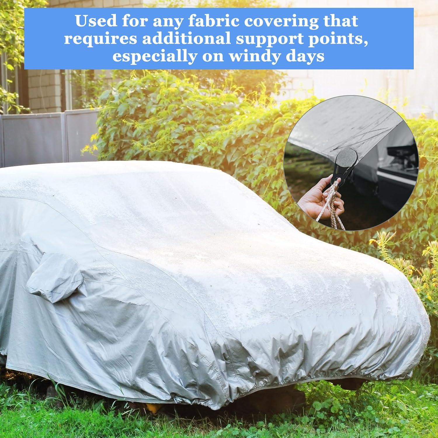 Clips de Lona Hotop 20 Pcs Alta Resistencia Camping 8.4x4.6cm