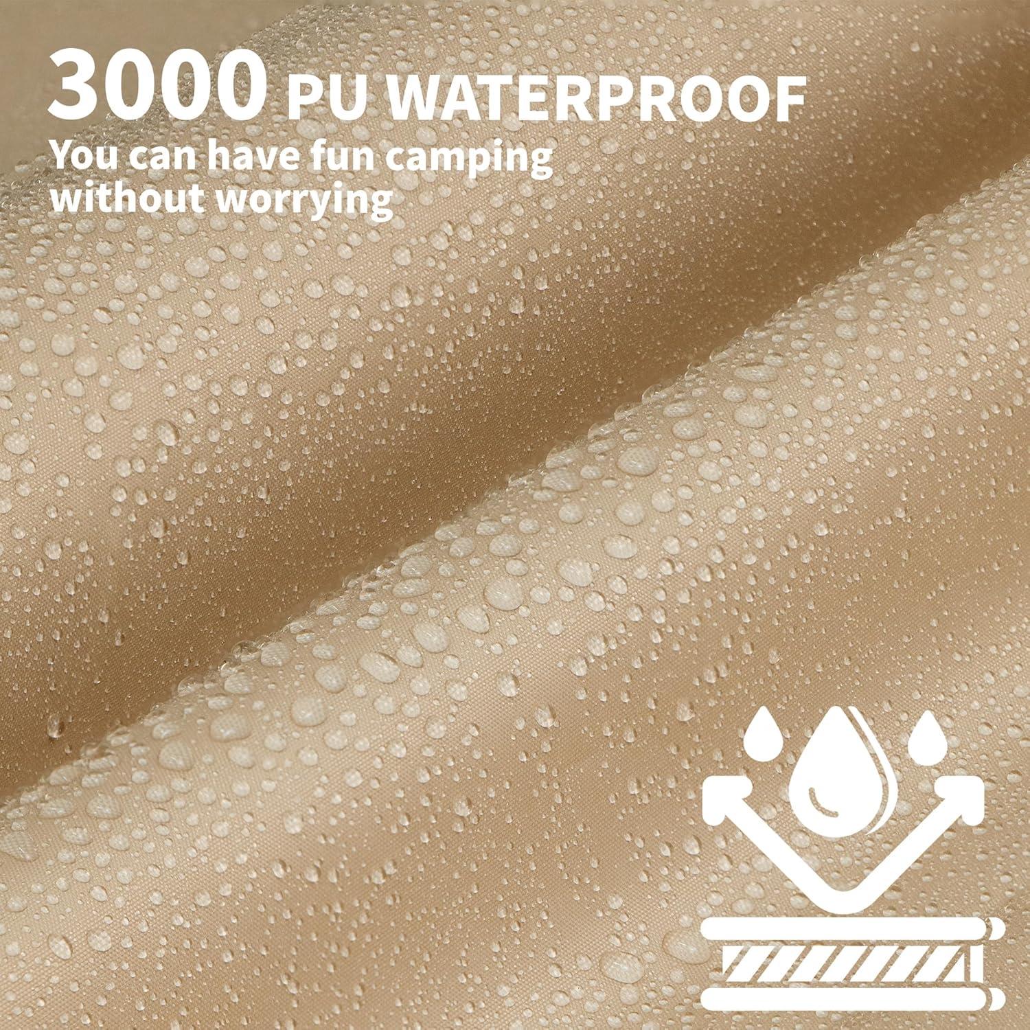 Lona Impermeable ONTYZZ 149x220 cm para Camping y Picnic