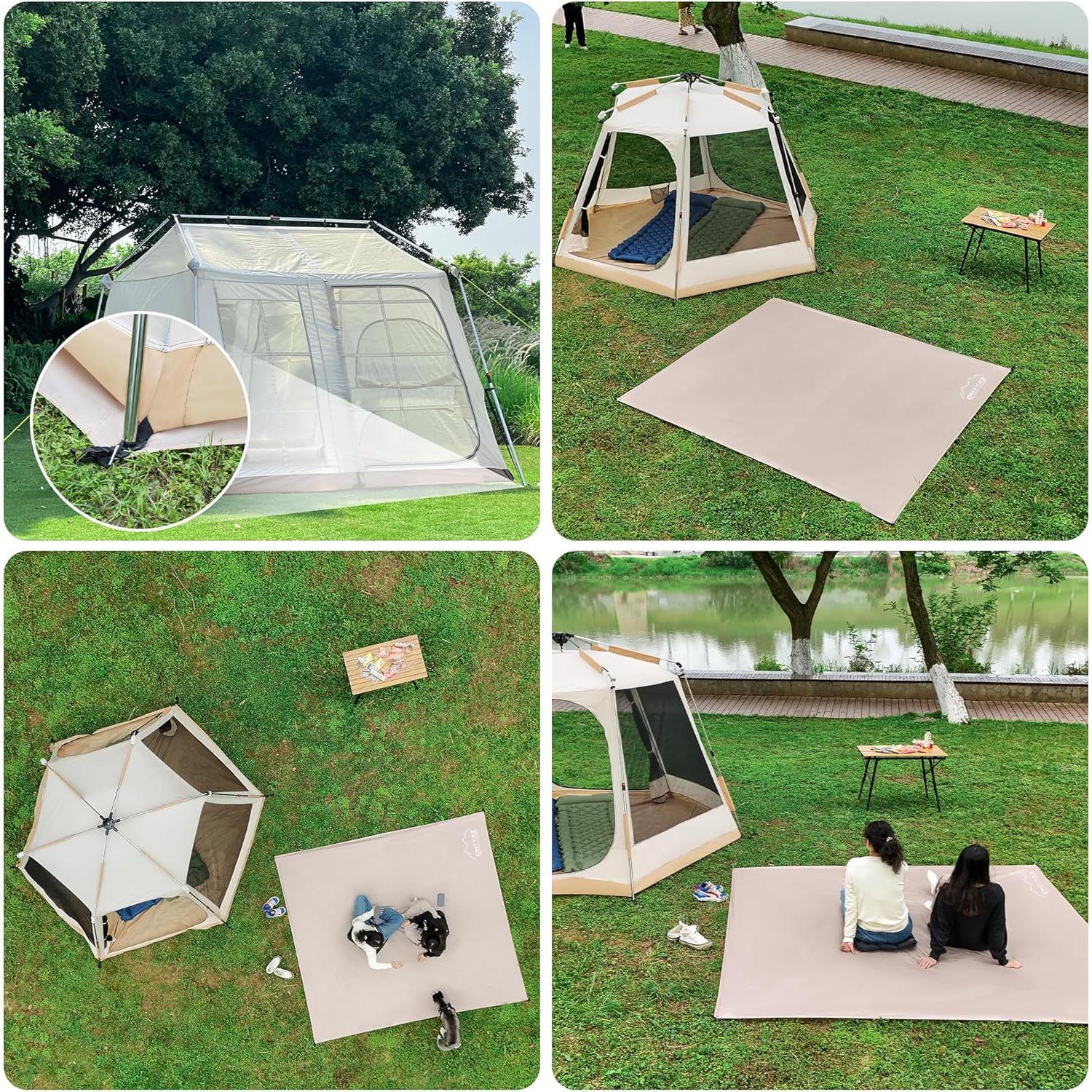 Lona Impermeable ONTYZZ 149x220 cm para Camping y Picnic