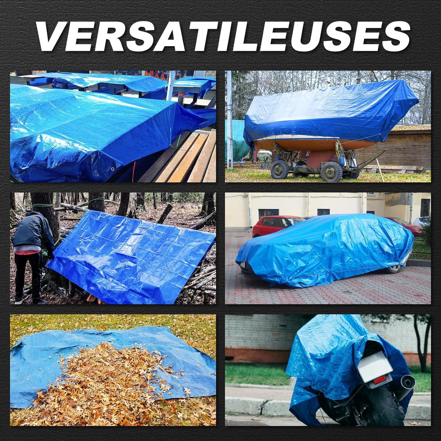 Lona Impermeable BSRHOME 2.44x3.05m Verde 0.20cm 2 Paquetes