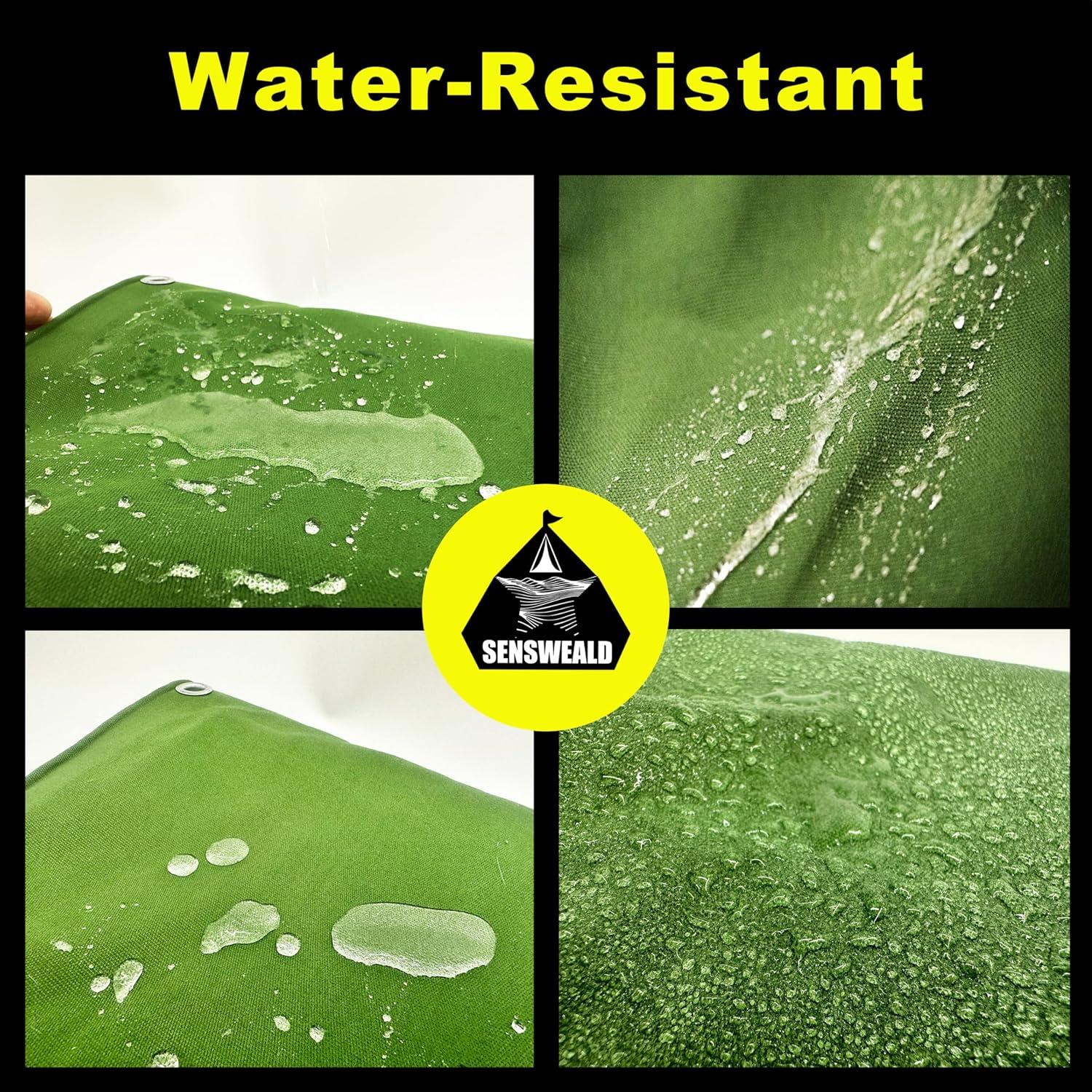 Lona Pesada Resistente al Agua 3.05x3.05m 16oz Verde SHENZHE