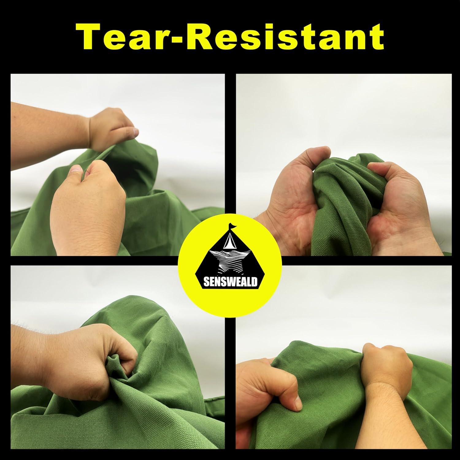 Lona Pesada Resistente al Agua 3.05x3.05m 16oz Verde SHENZHE