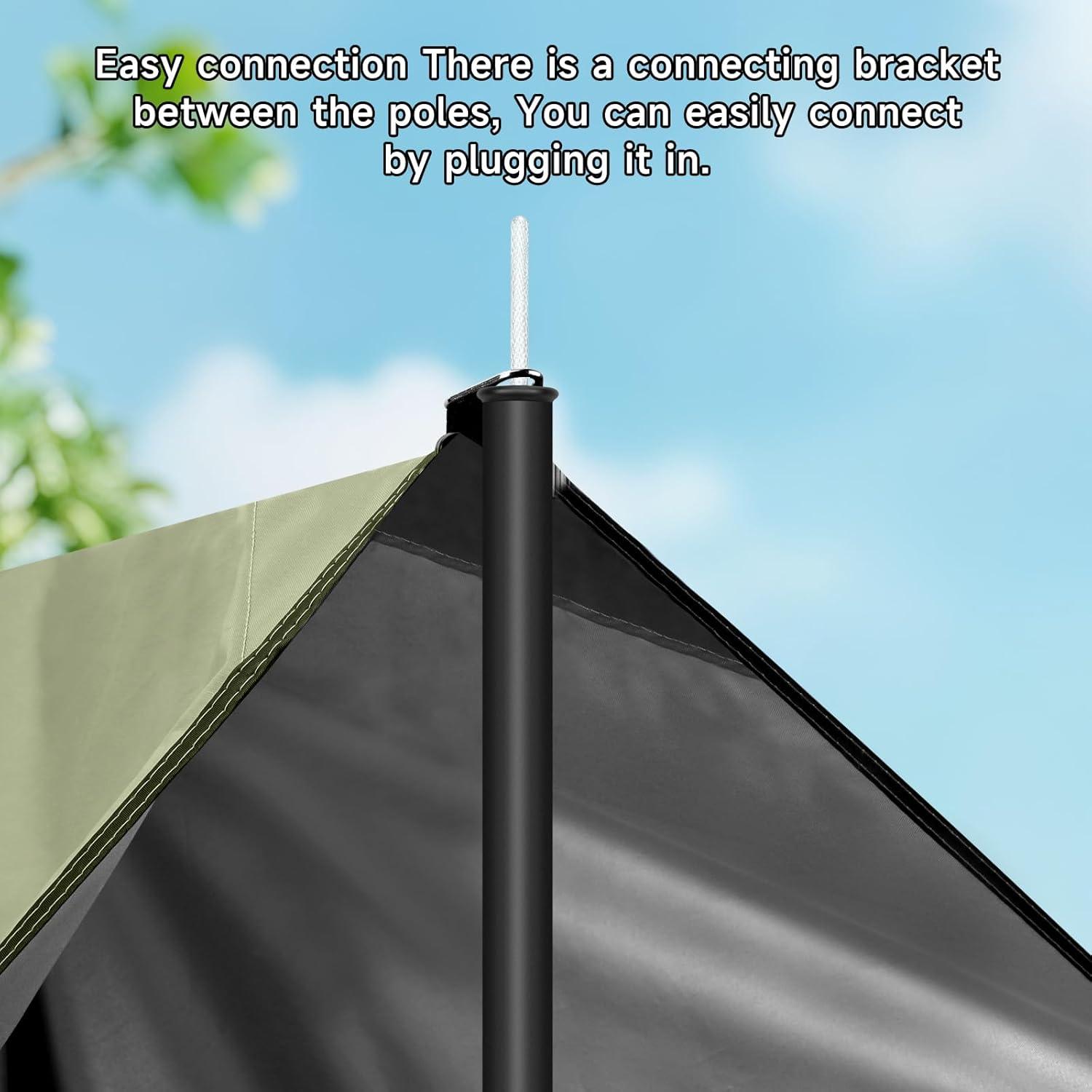 Postes telescópicos ajustables SAN LIKE para camping - 2 unidades