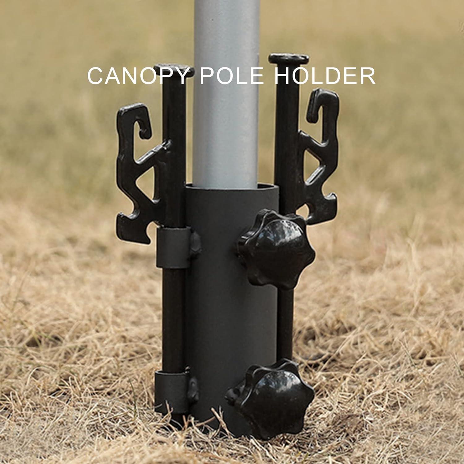 Soporte de Carpa Portátil Noneea - 2 Paquetes, Hierro Reforzado