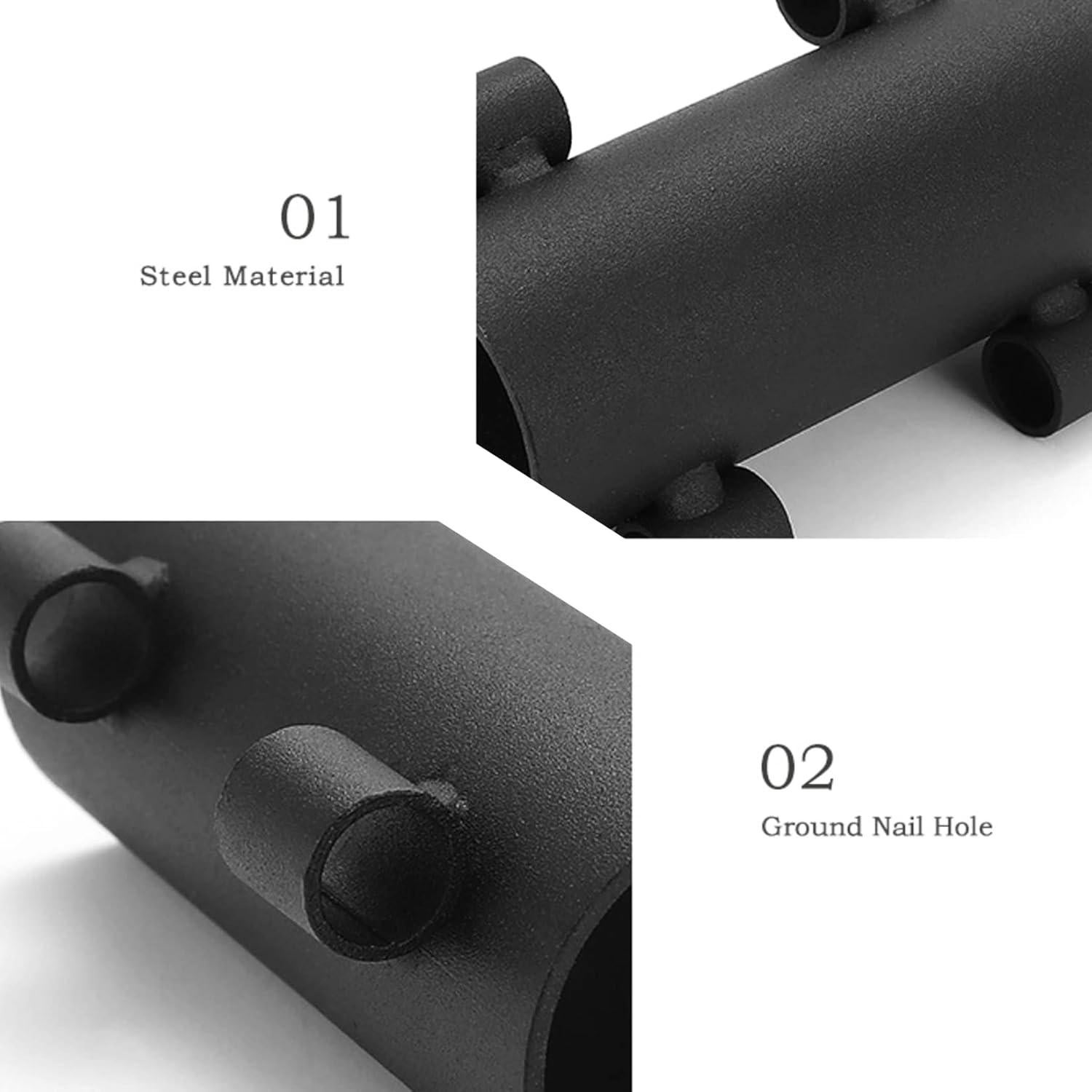 Soporte de Carpa Portátil Noneea - 2 Paquetes, Hierro Reforzado