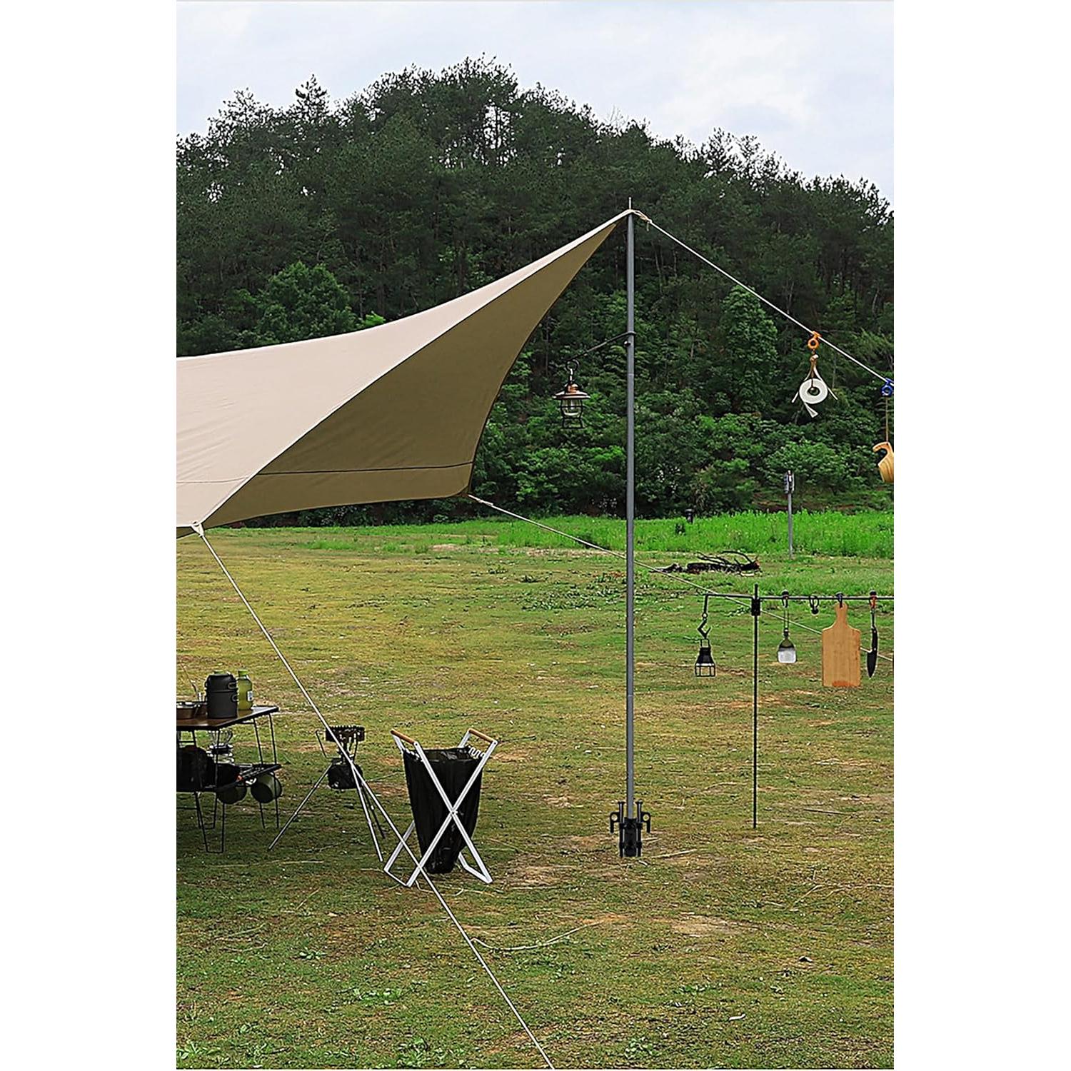 Soporte de Carpa Portátil Noneea - 2 Paquetes, Hierro Reforzado