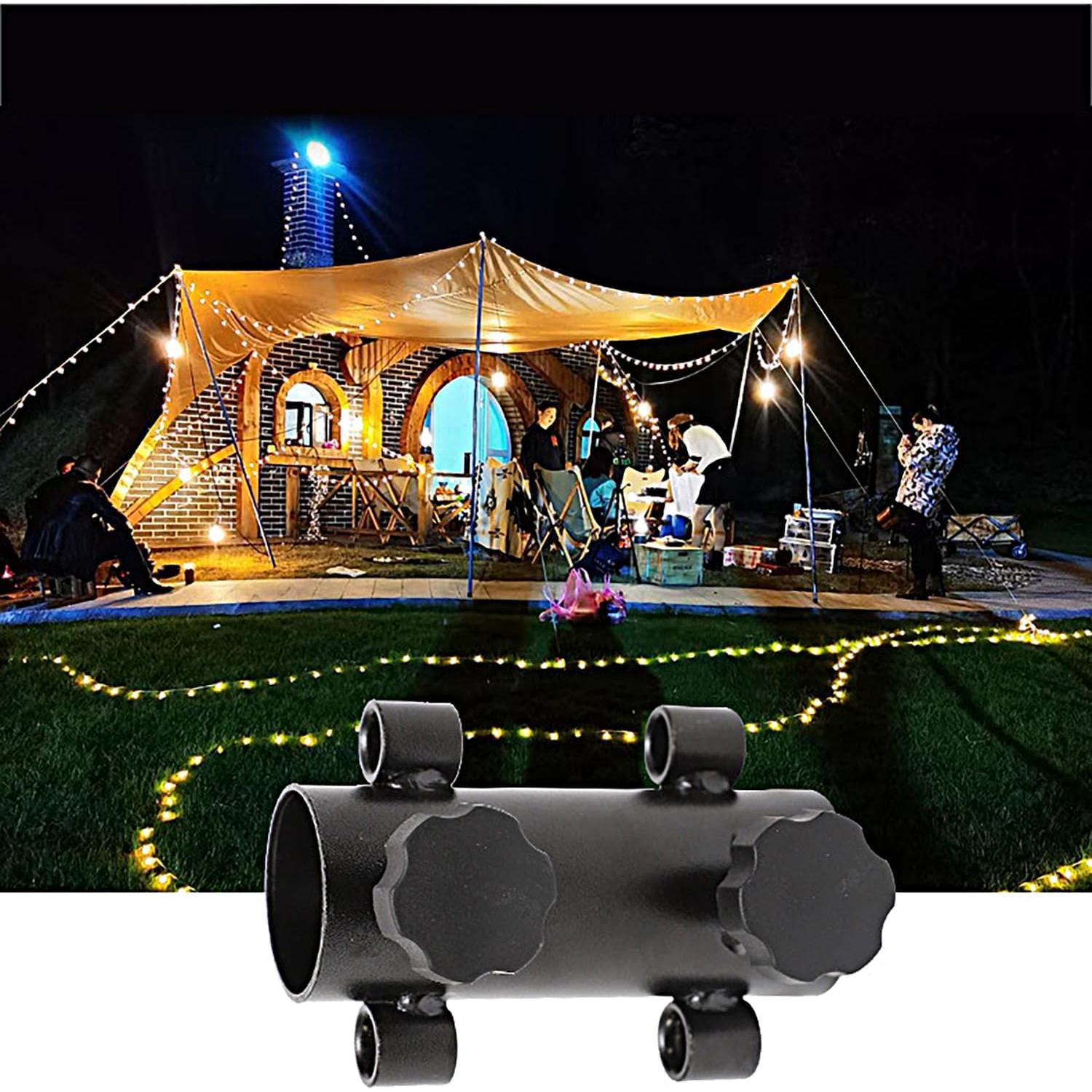 Soporte de Carpa Portátil Noneea - 2 Paquetes, Hierro Reforzado