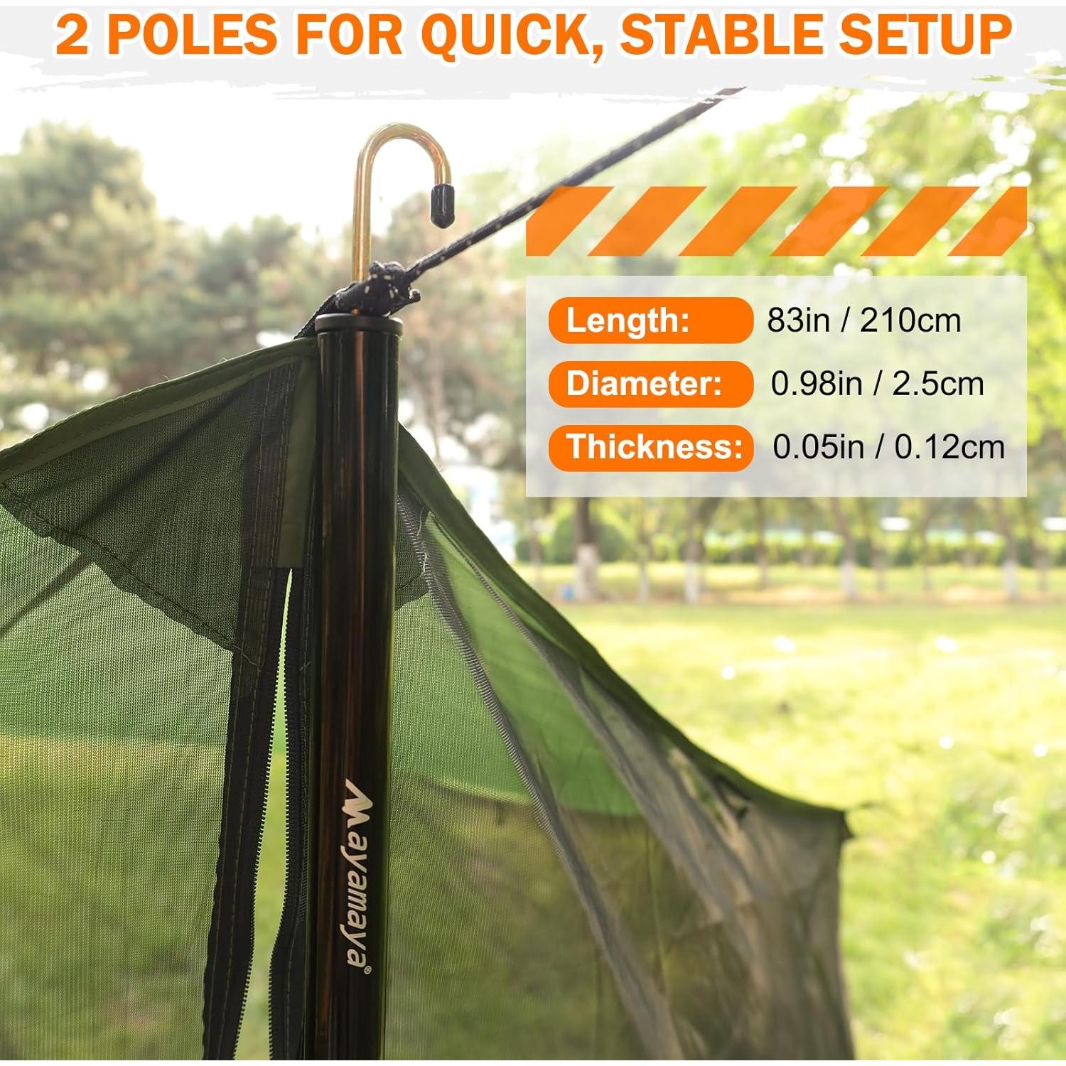 Casa de Pantalla Grande AYAMAYA 5.49x3.35m Toldo Camping Insectos