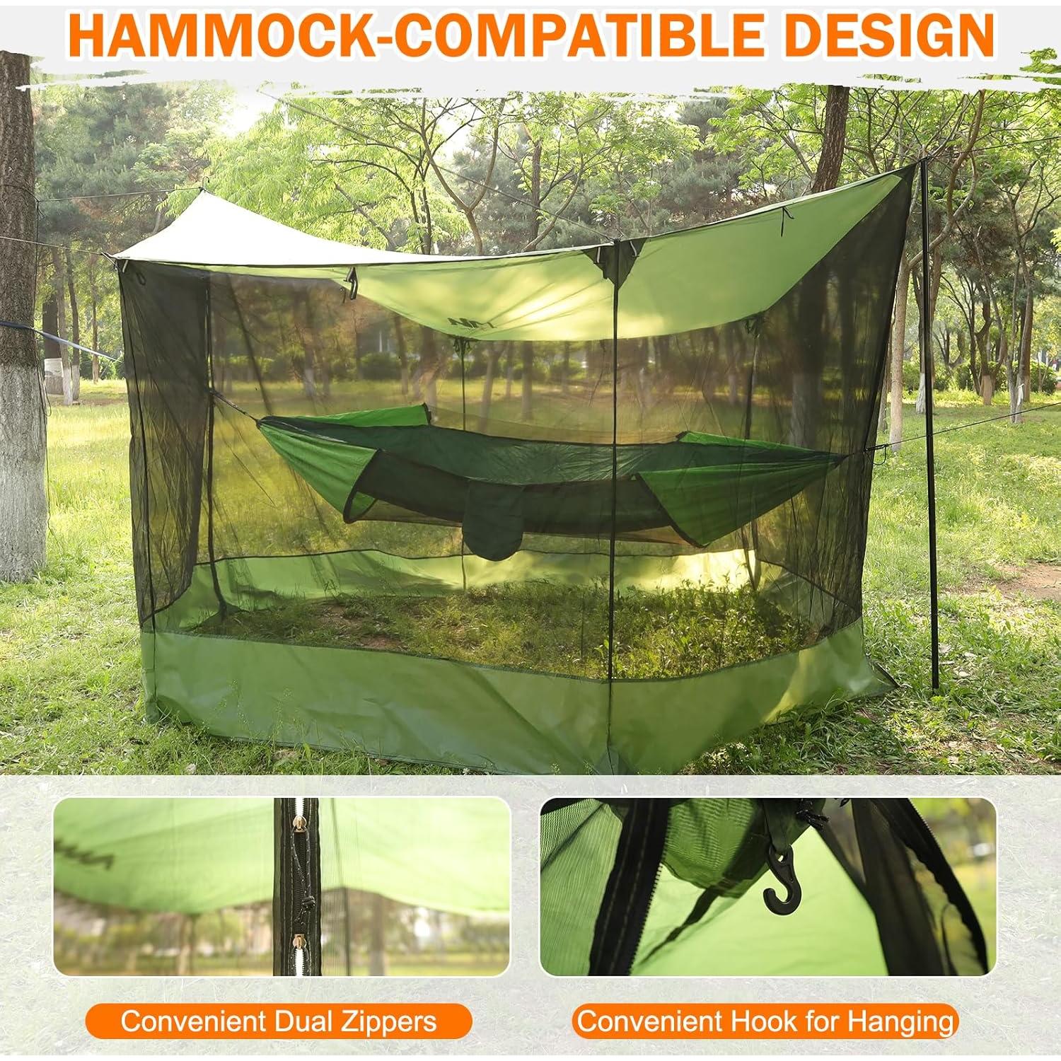 Casa de Pantalla Grande AYAMAYA 5.49x3.35m Toldo Camping Insectos