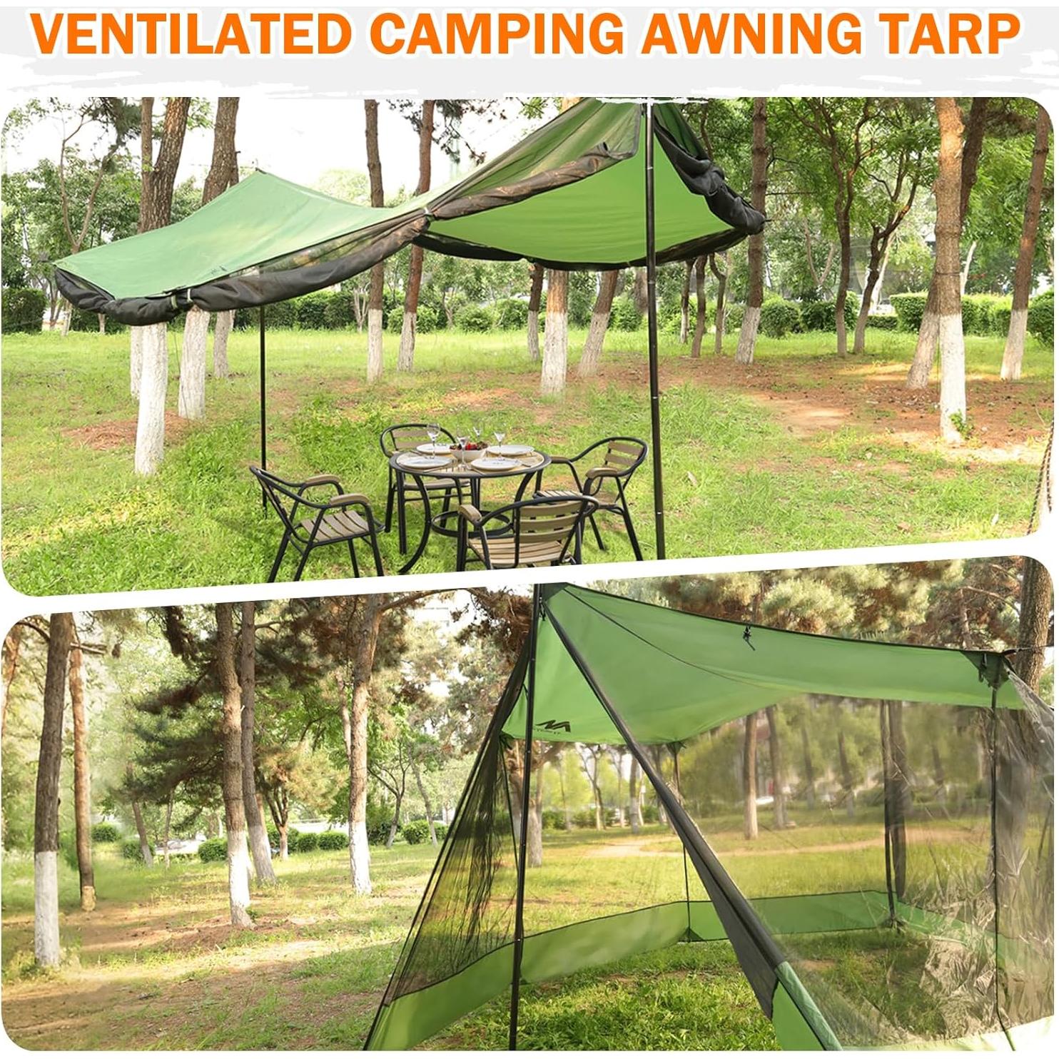 Casa de Pantalla Grande AYAMAYA 5.49x3.35m Toldo Camping Insectos