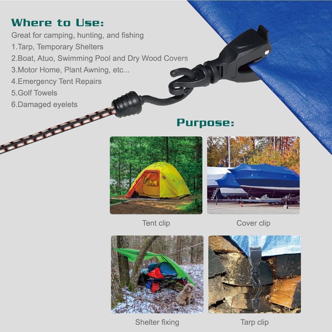Clips de Tarp ORX PLUS HERRAMIENTAS 2 Pcs para Camping