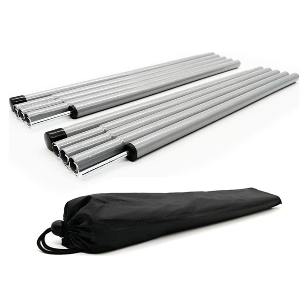 Postes de Tienda Ajustables de Acero Galvanizado - 2 Piezas