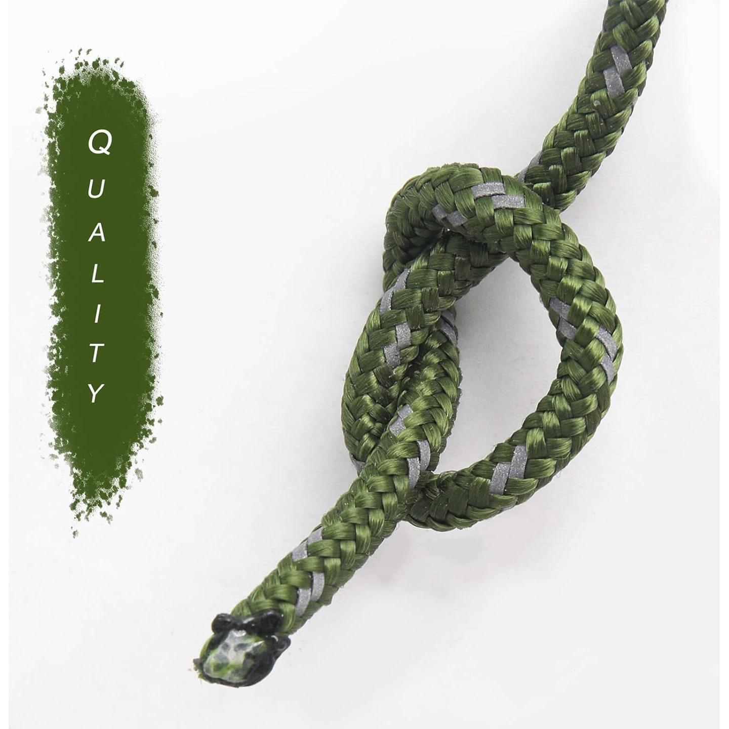 Cuerda de Camping HIKEMAN 4mm Reflectante con Mosquetón