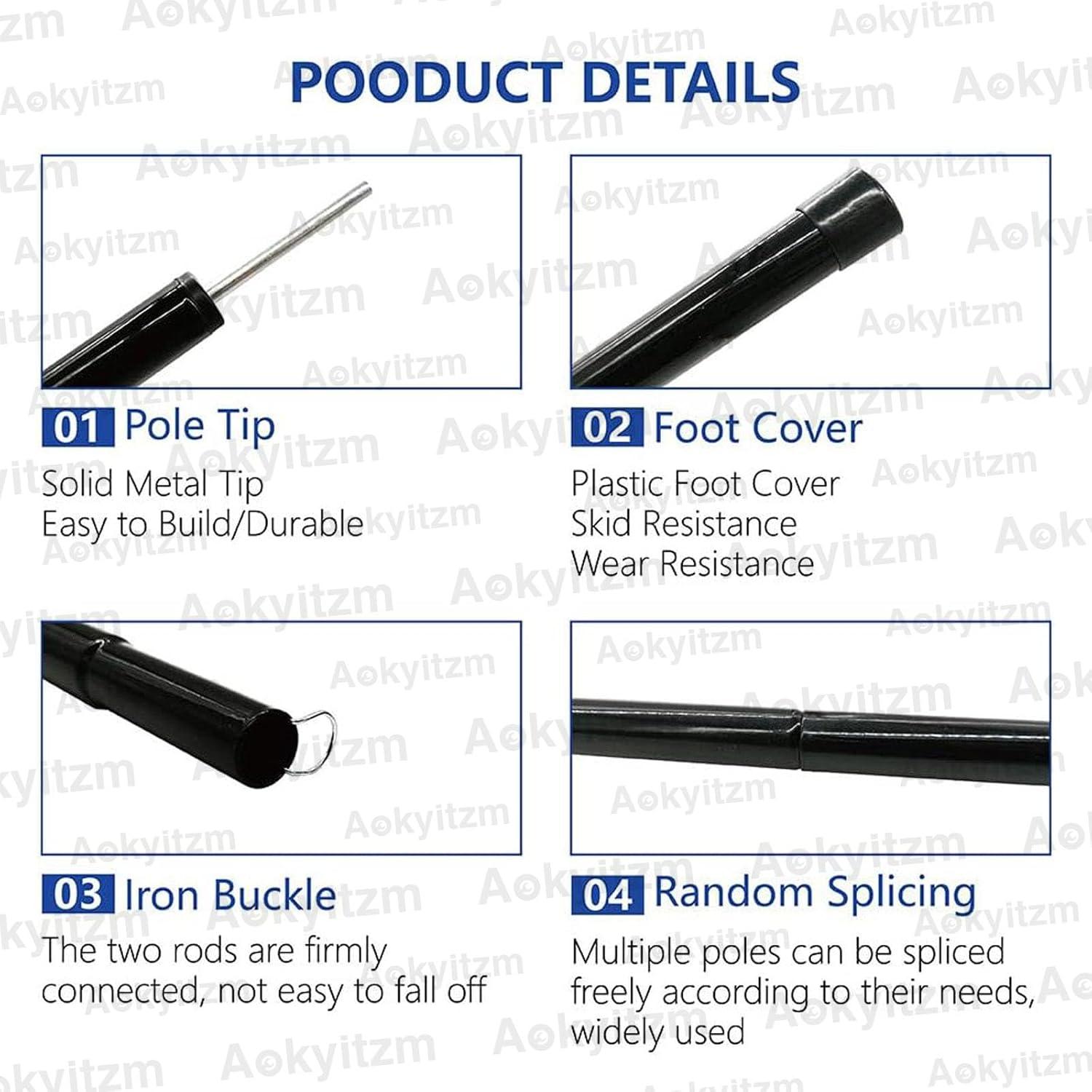 Postes de Tienda Portátiles Aokyitzm Ajustables 190 cm - 2 Piezas