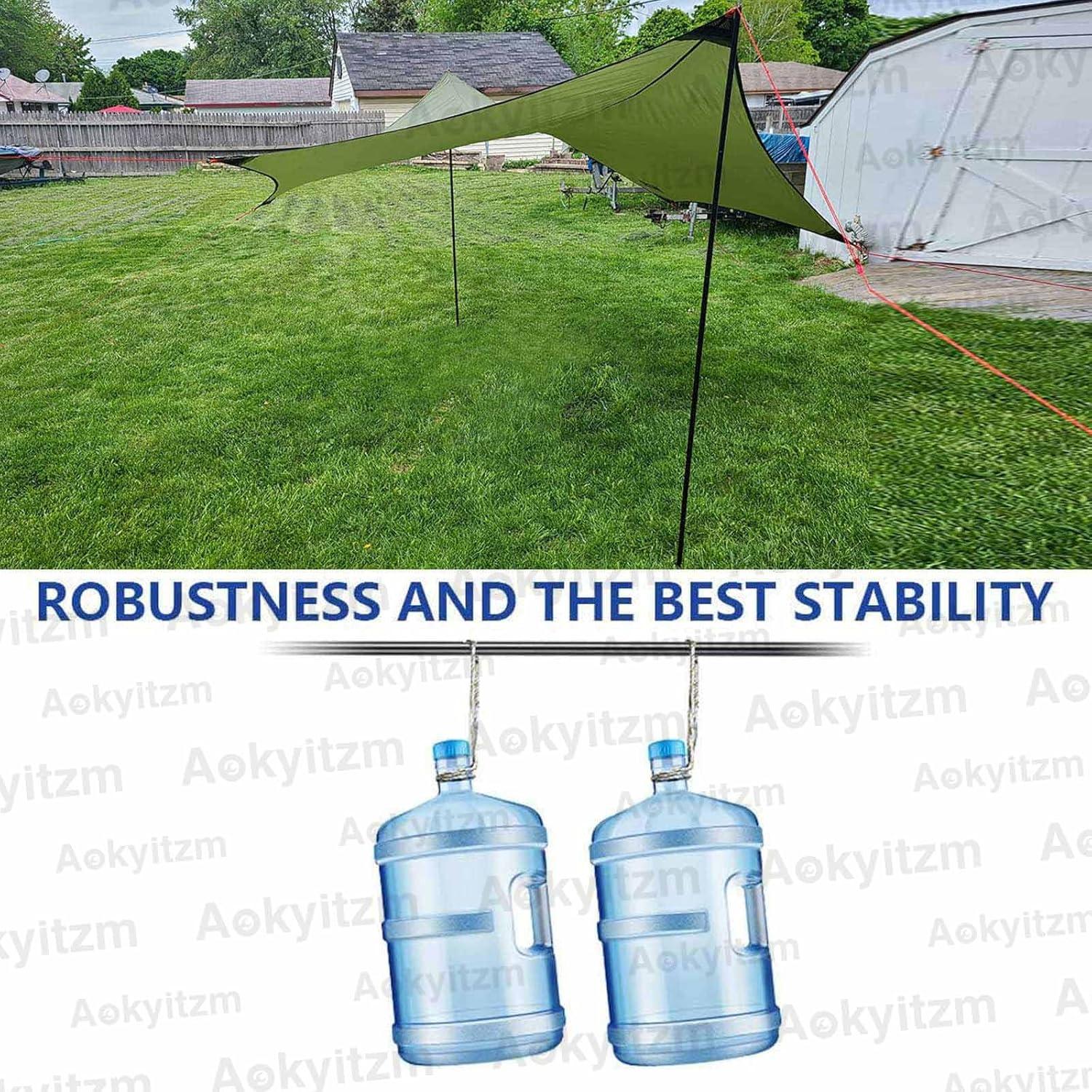 Postes de Tienda Portátiles Aokyitzm Ajustables 190 cm - 2 Piezas