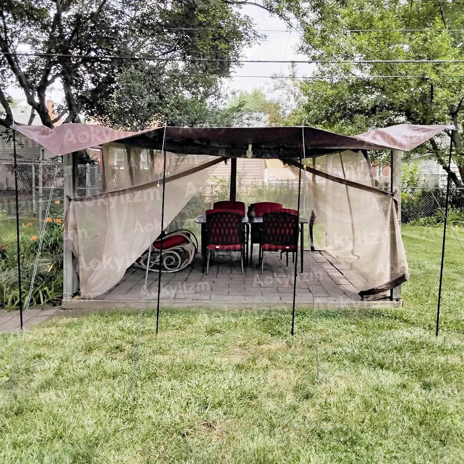 Postes de Tienda Portátiles Aokyitzm Ajustables 190 cm - 2 Piezas