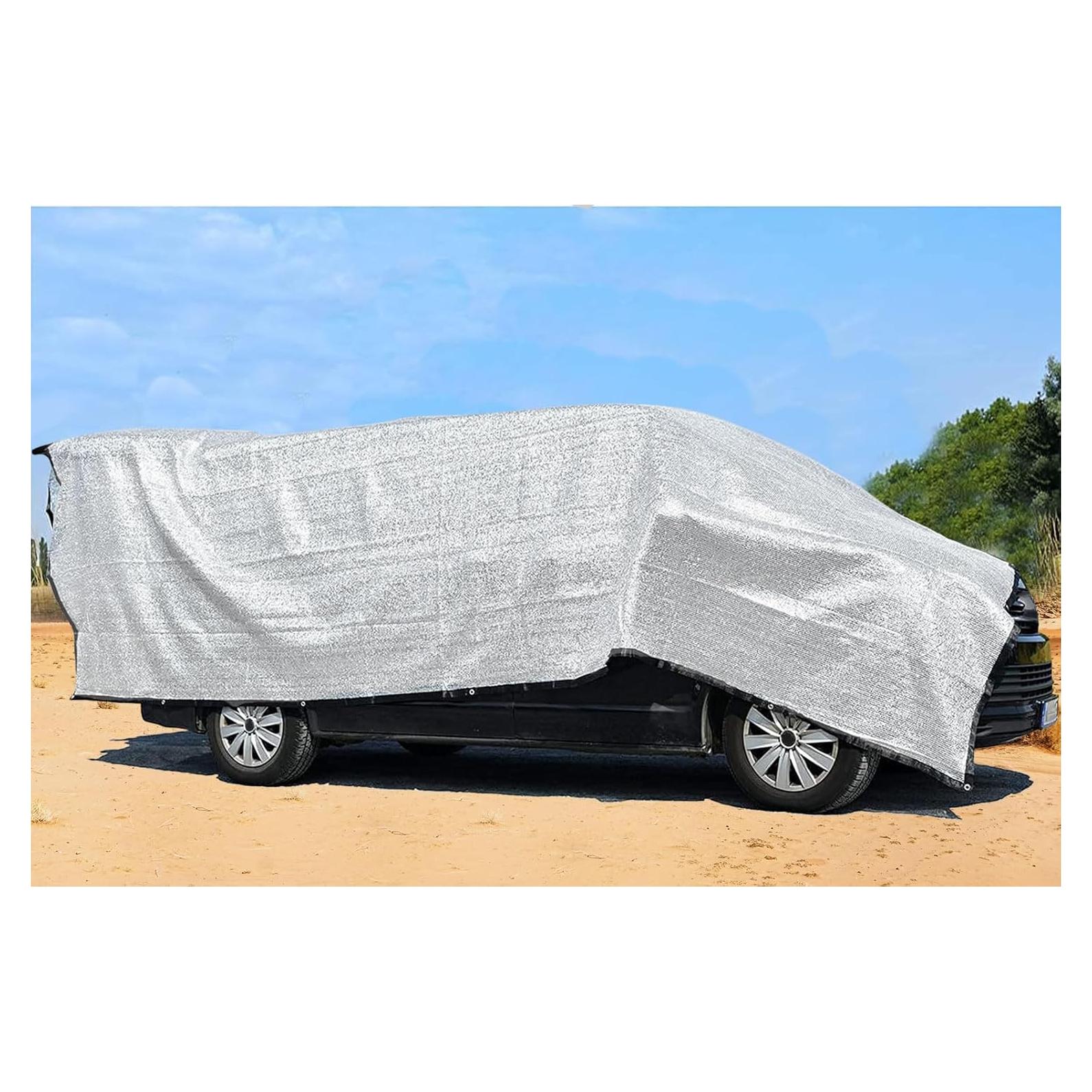 Tela de Sombra Reflectante 80% Aluminio BXAEYIPOR 3.05x6.1m