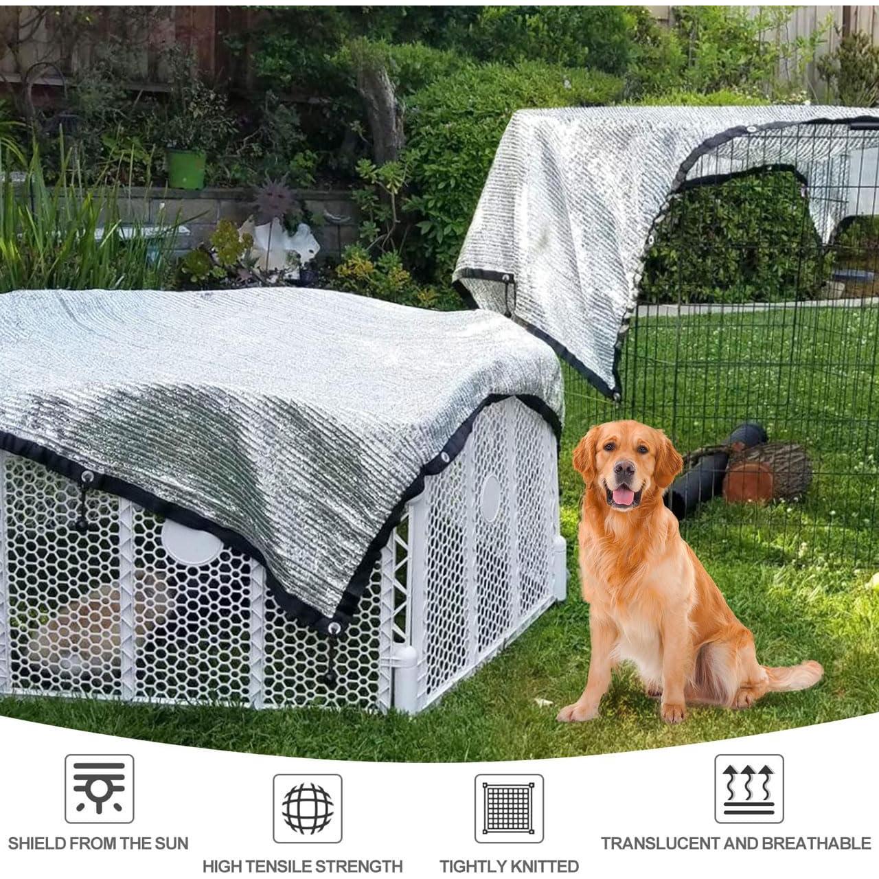 Tela de Sombra Reflectante 80% Aluminio BXAEYIPOR 3.05x6.1m