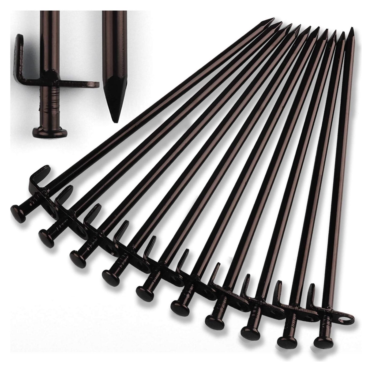 Estacas de Tienda Beefoor de Acero 30.48 cm Pack 10