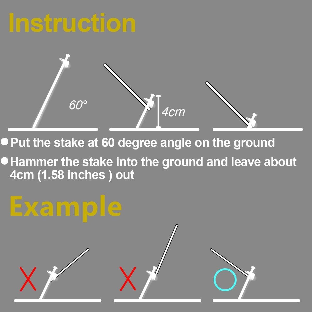 Estacas de Tienda Beefoor de Acero 30.48 cm Pack 10
