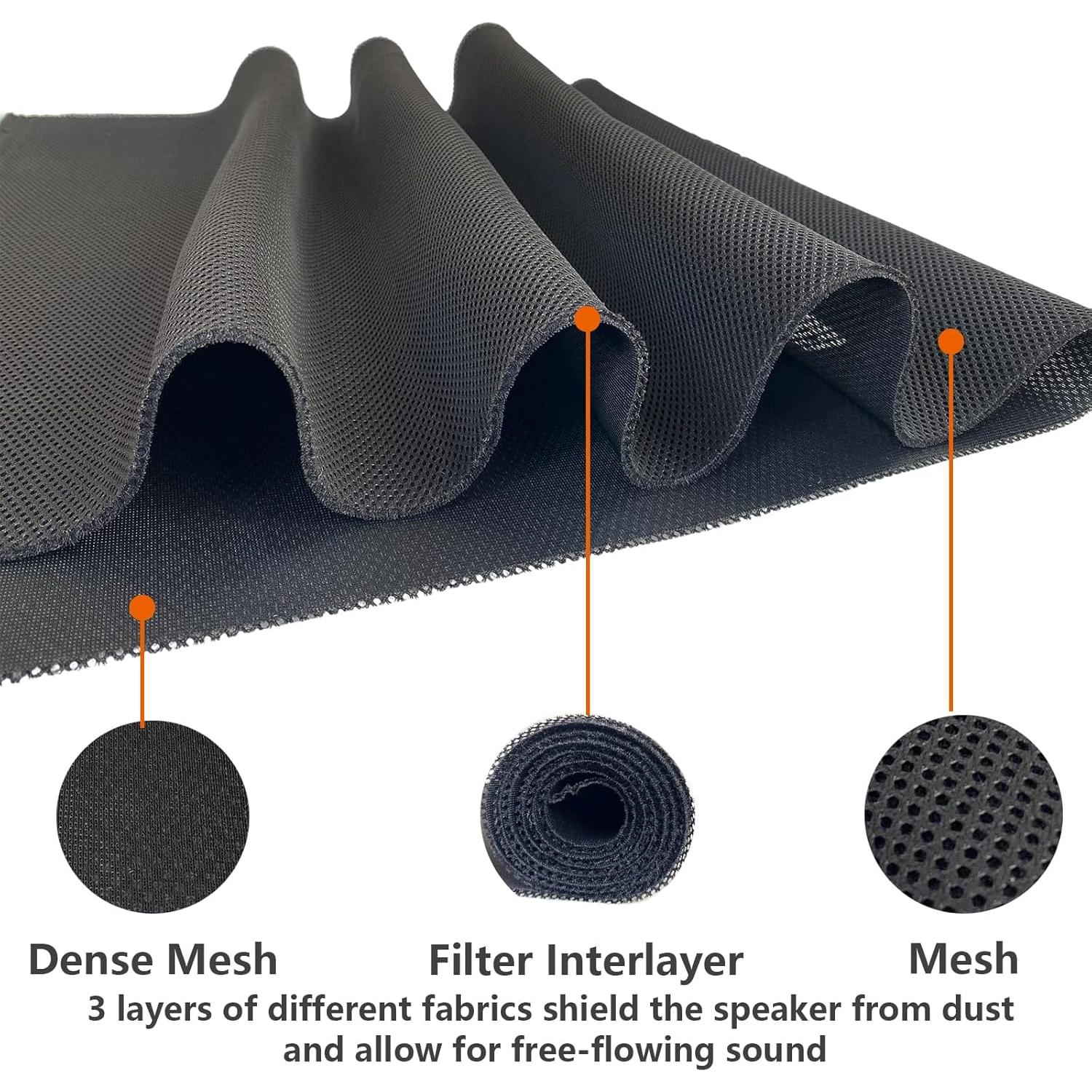 Tela de Rejilla Acústica UISKOOPW 139.7x50.8cm Negra