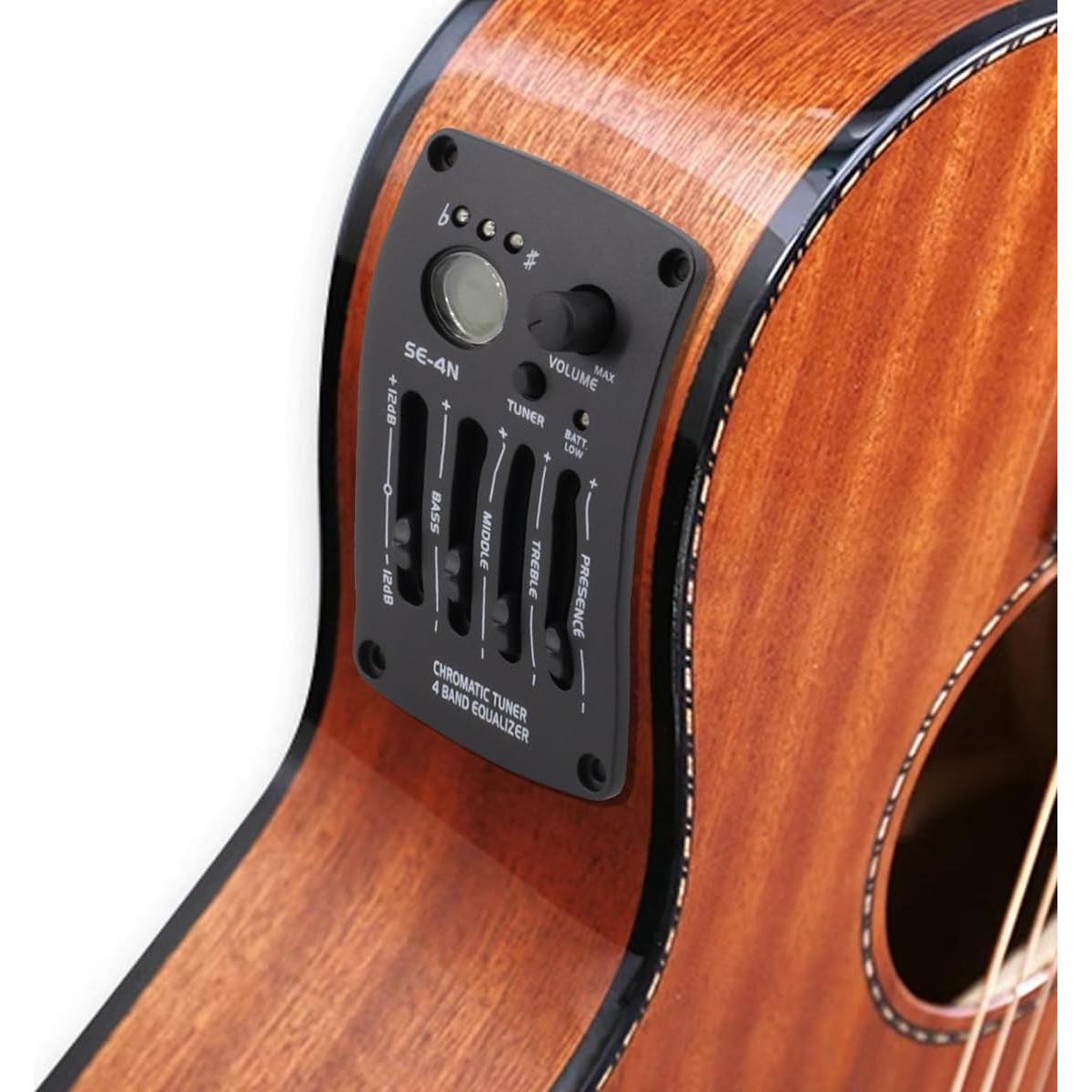 Pastilla de Guitarra Acústica Ecualizador 4 Bandas SE-4N