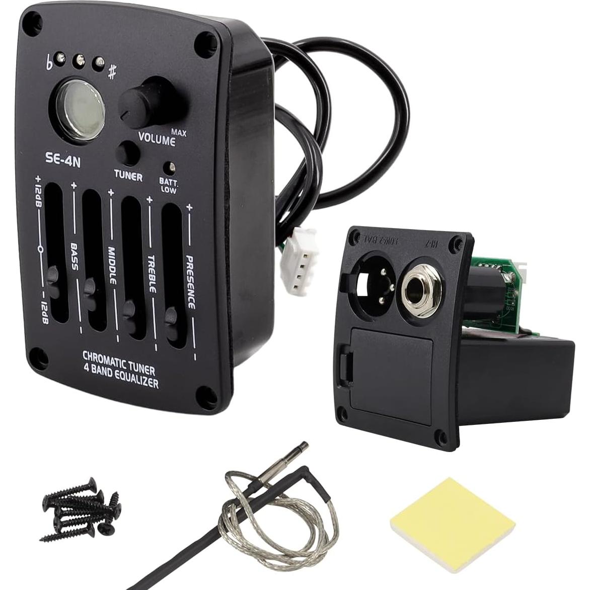 Pastilla de Guitarra Acústica Ecualizador 4 Bandas SE-4N