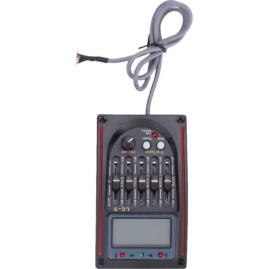 Ecualizador de Pastilla para Guitarra Acústica GOTOTOP LCD 5 Bandas