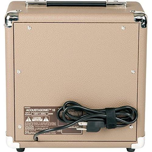 Amplificador Fender Acoustasonic 15 con Cable y Accesorios
