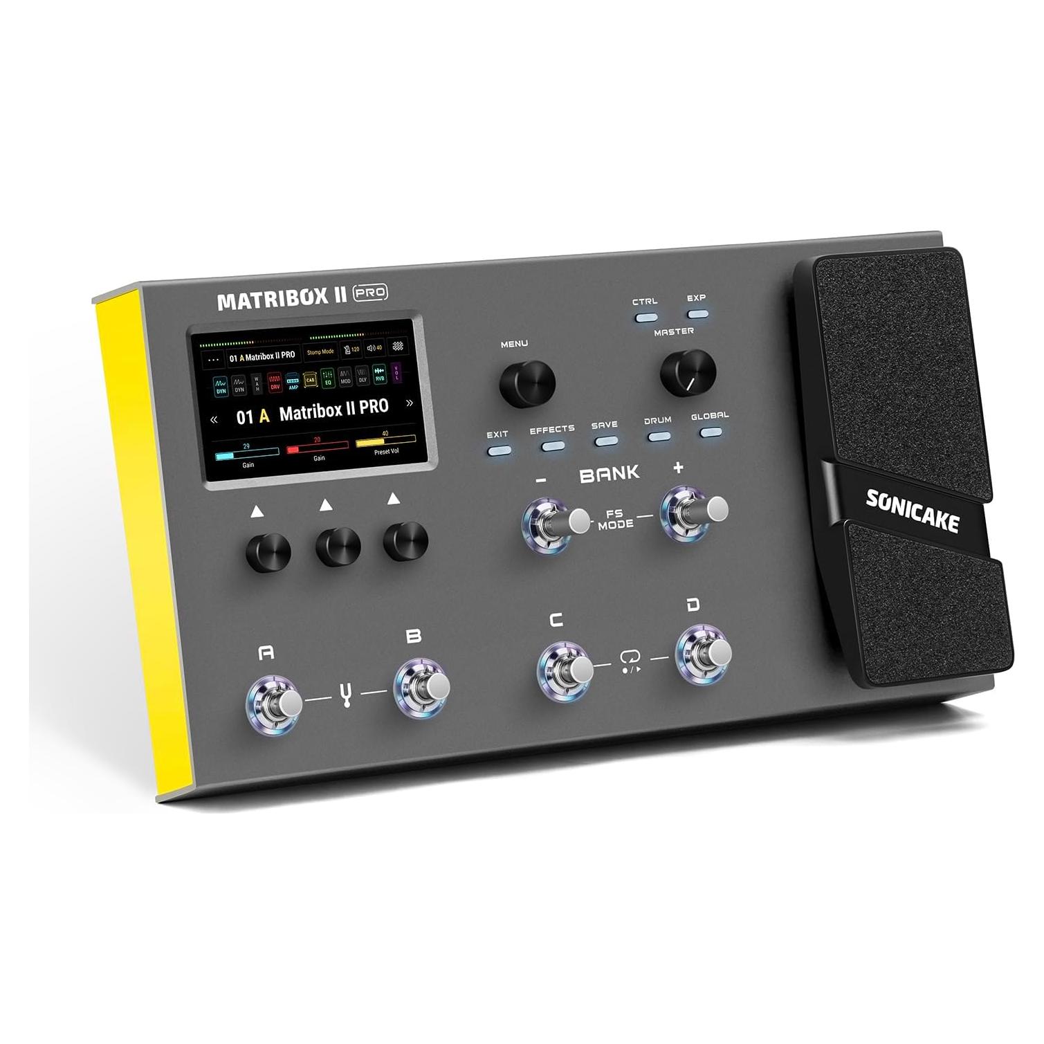 Pedal de Efectos de Guitarra Sonicake Matribox II Pro - 240+ Efectos