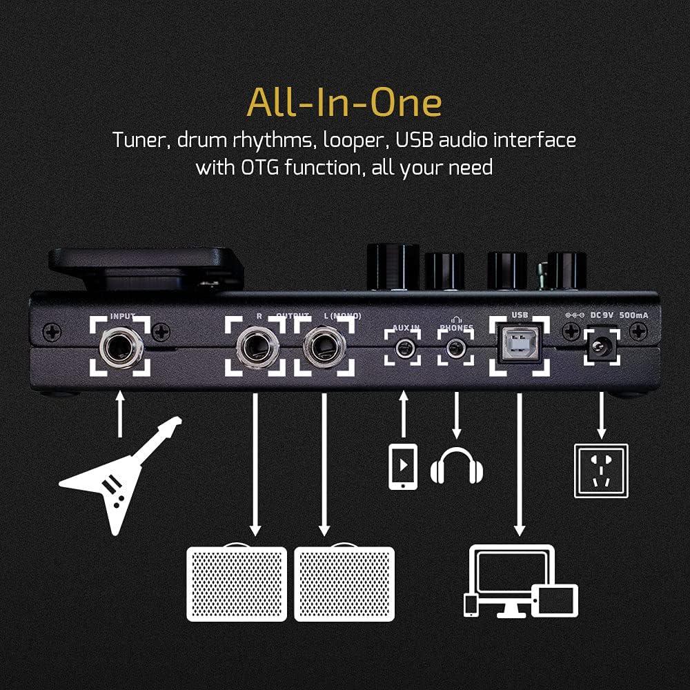 Valeton GP-100 Procesador de Efectos para Guitarra y Bajo