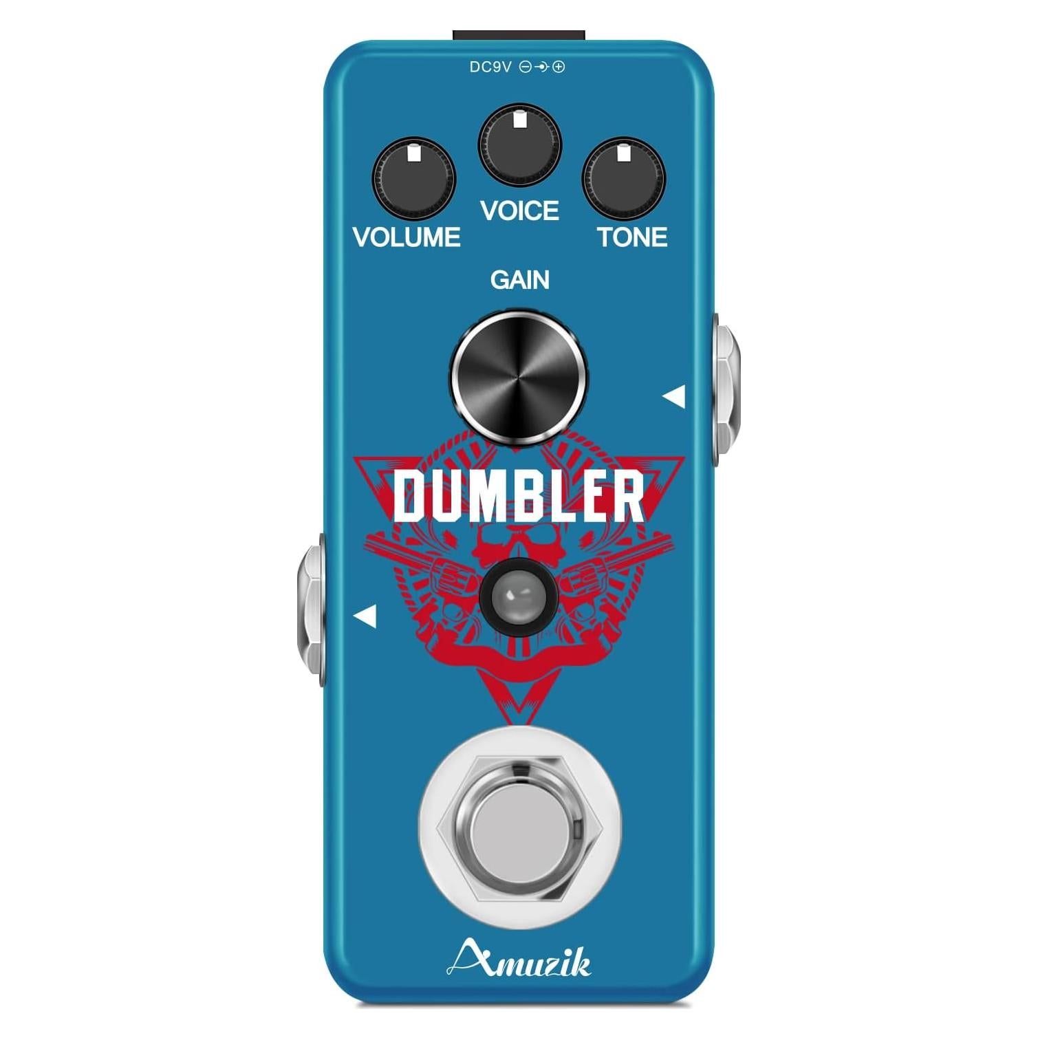 Pedal de Efecto Dumbler Amuzik para Guitarra Eléctrica Overdrive