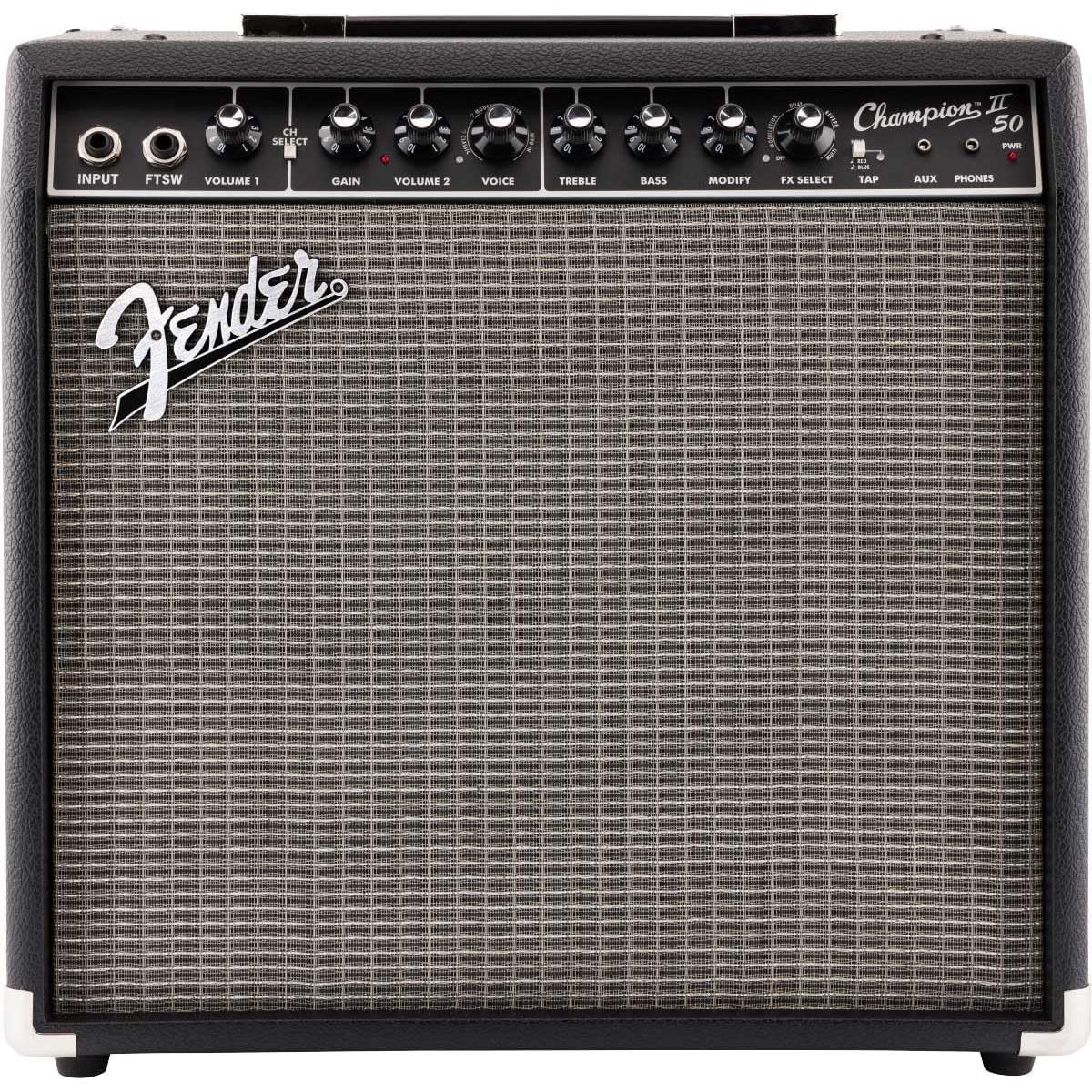 Amplificador Combo Fender Champion II 50W con Efectos y Cable