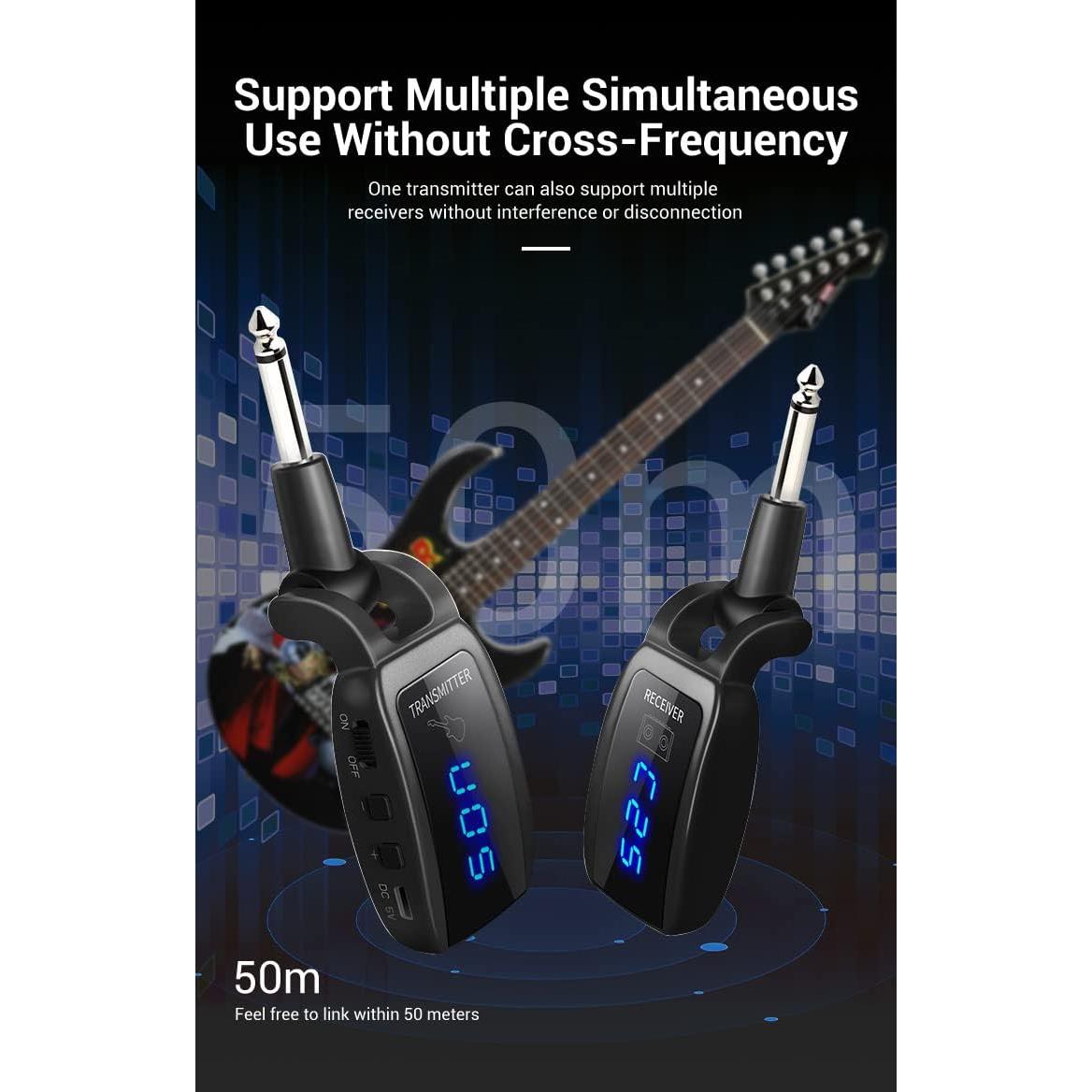 Micrófono Inalámbrico Arklove 1/4" (6.35mm) para Guitarra