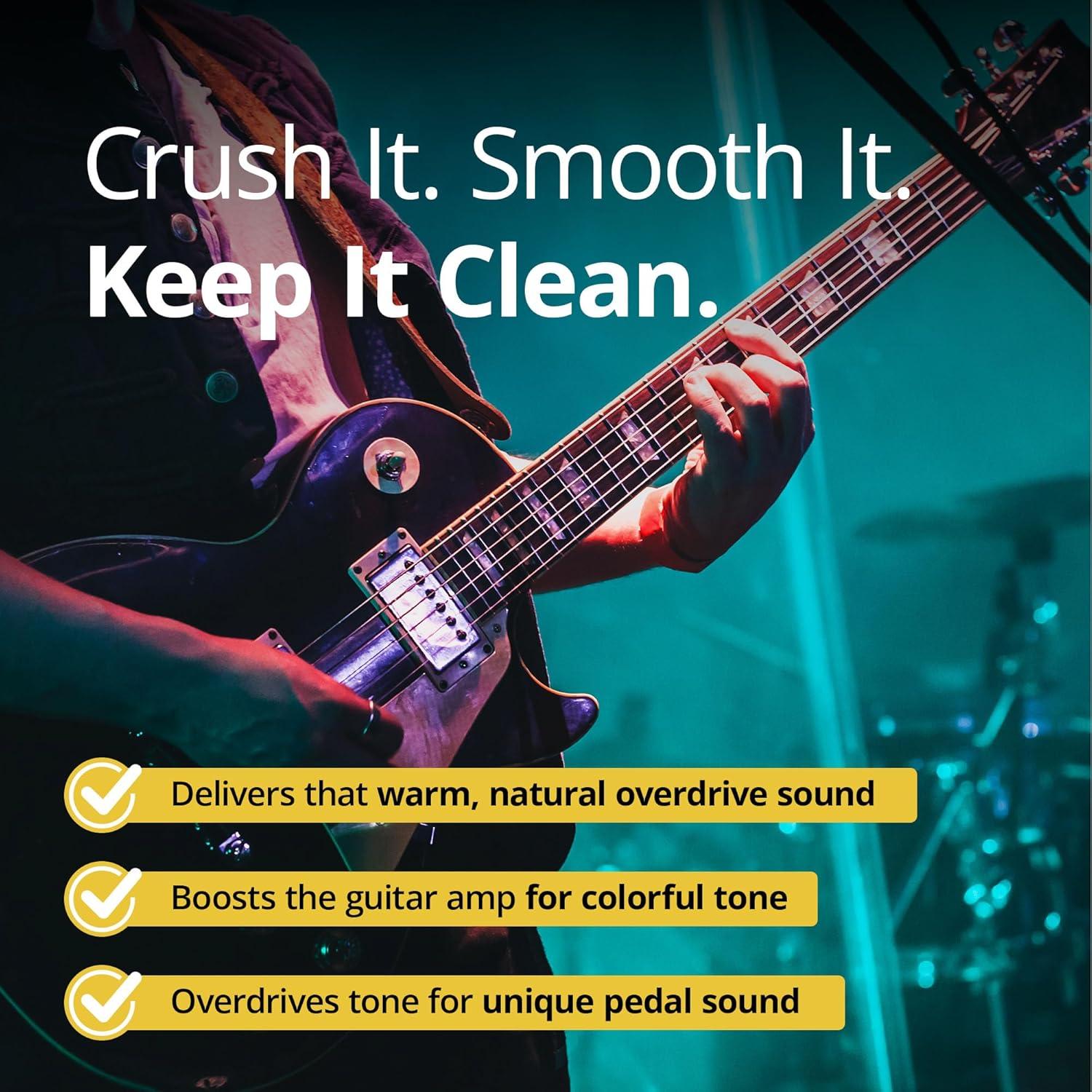 Pedal de Efecto Overdrive KLIQ Tiny para Guitarra Rojo