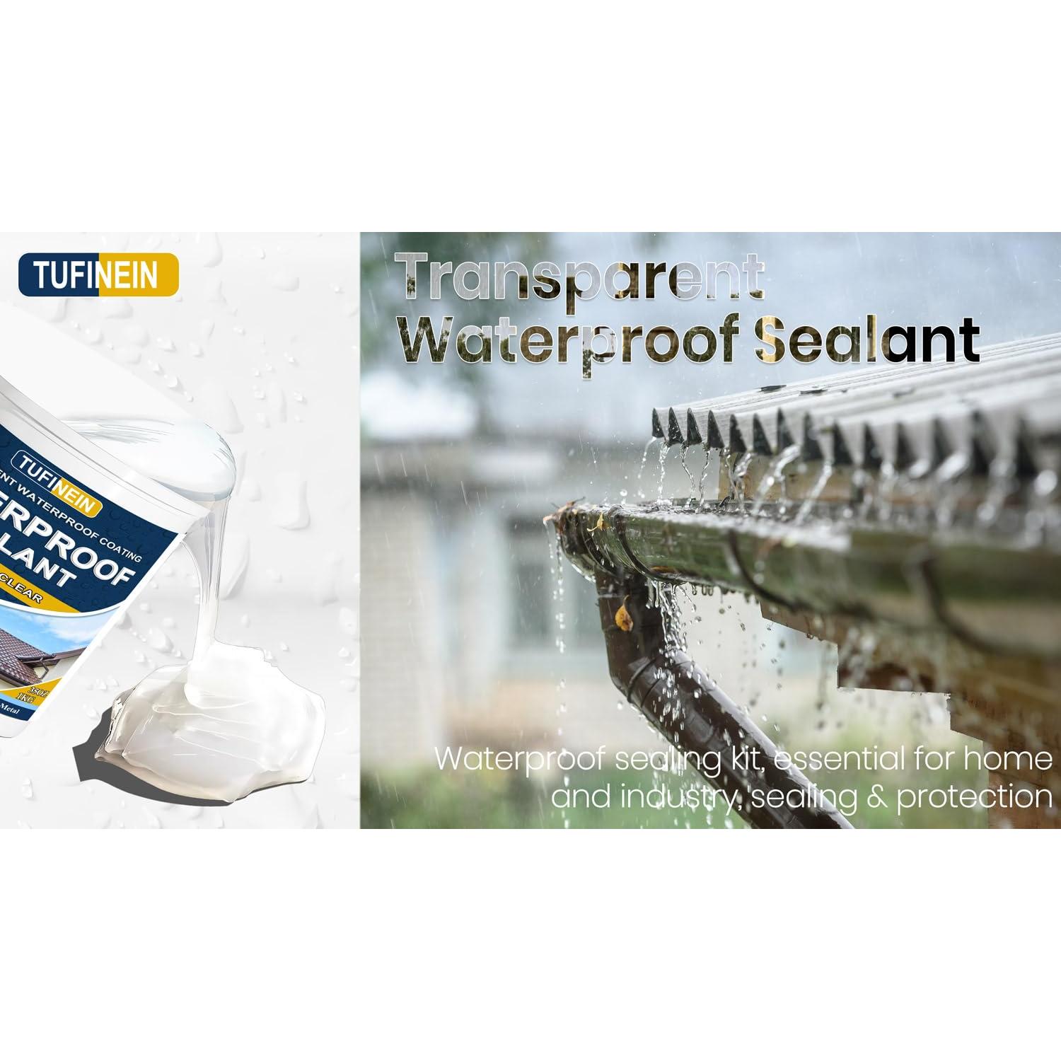 Sellador Impermeable Claro 2L TUFINEIN para Techos y Paredes