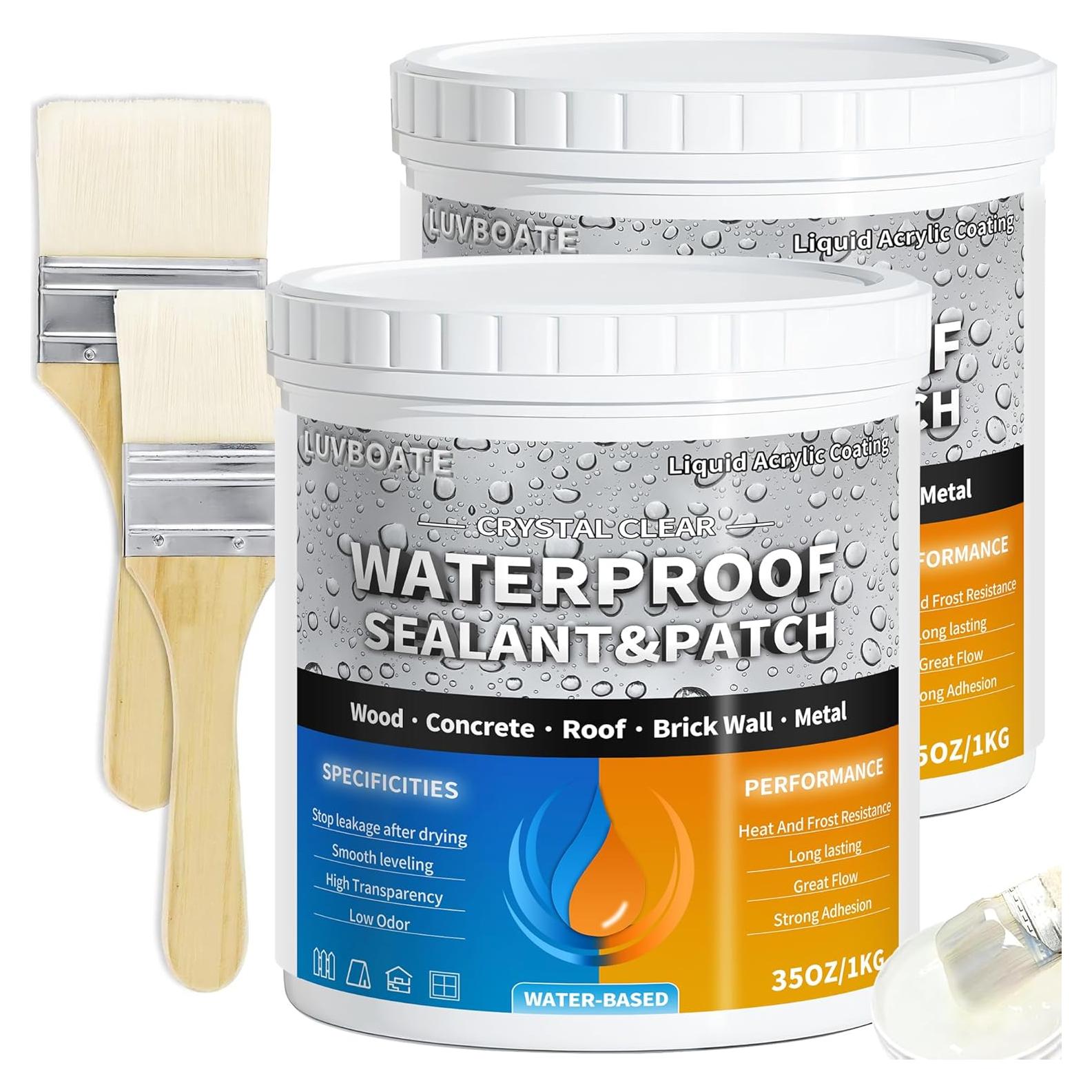 Sellador Impermeable LUVBOATE 2kg Claro a Base de Agua