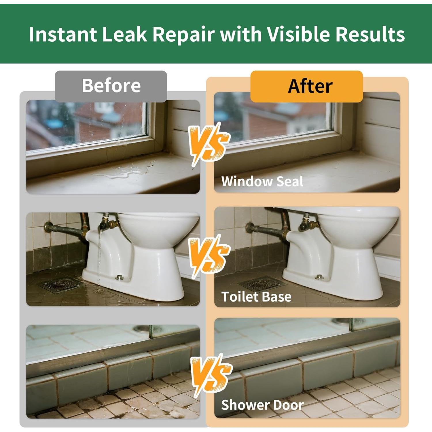 Sellador Impermeable YKF 16 Oz Cristal Claro para Techos y Paredes