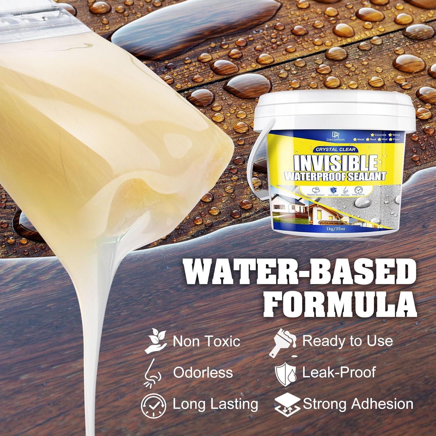 Sellador Impermeable Transparente 1L DecorRom - Protección UV