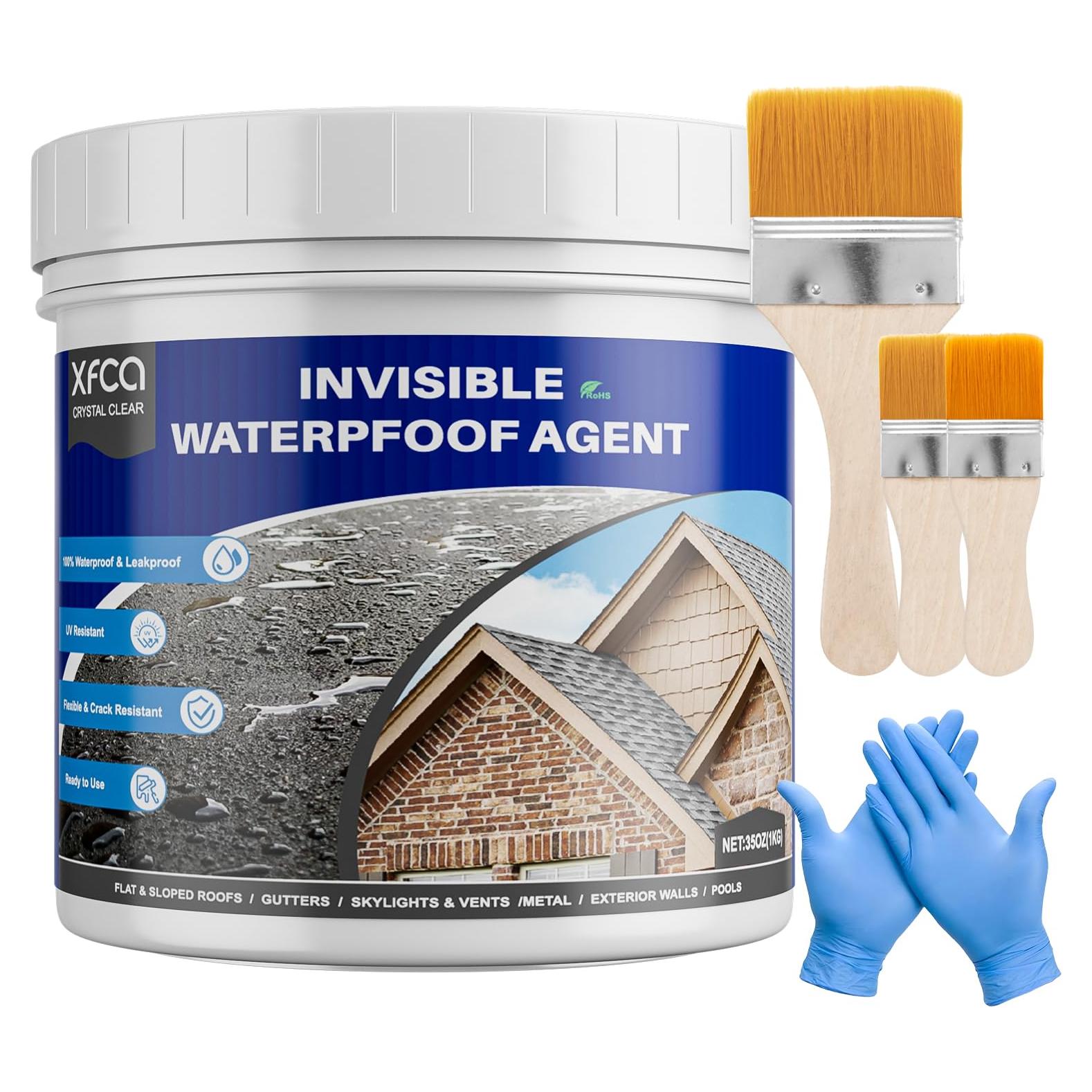 Sellador Impermeable Transparente 1 KG XFCA para Interiores y Exteriores