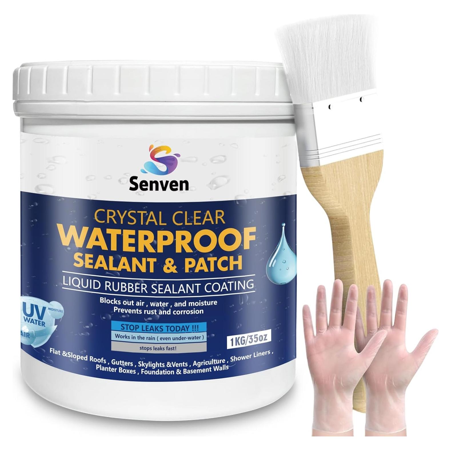 Sellador Impermeable SENVEN 16oz Transparente para Reparación