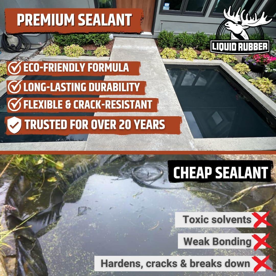 Sellador Impermeable Liquid Rubber NeoPond 3.78L Negro