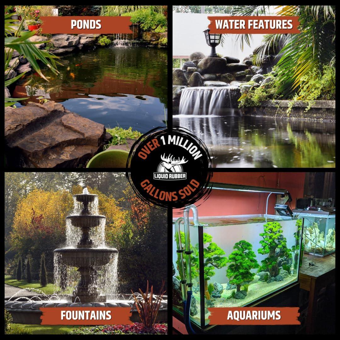 Sellador Impermeable Liquid Rubber NeoPond 3.78L Negro