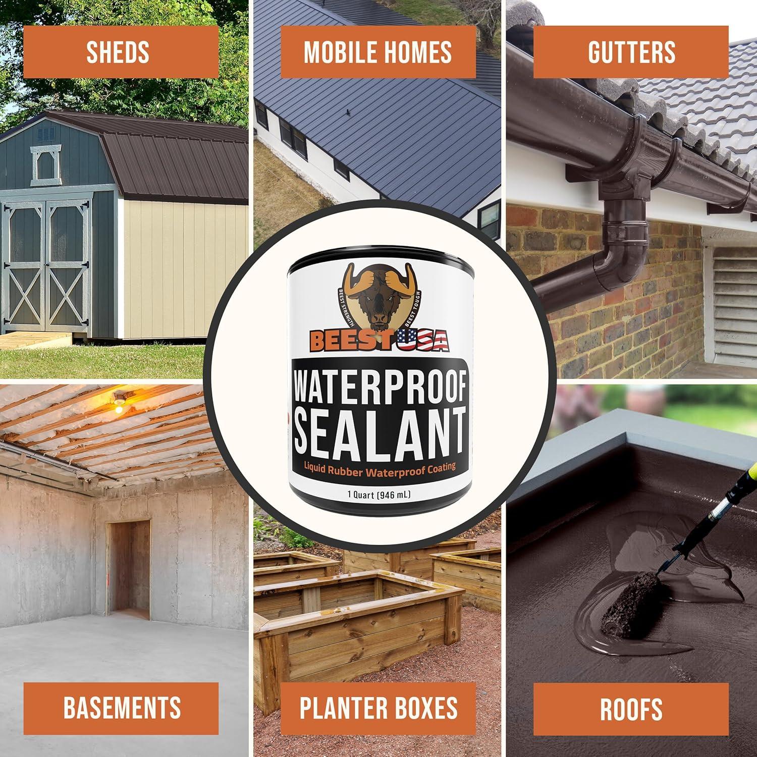Sellador Impermeable BEEST Caucho Líquido 946 ml para Techos