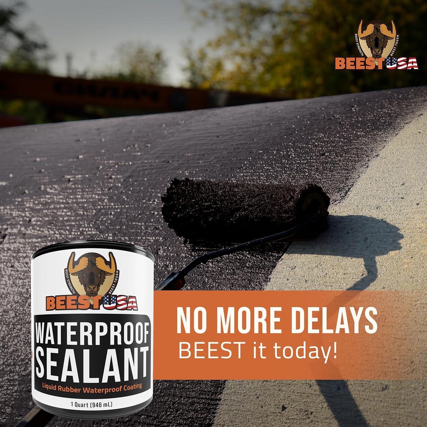 Sellador Impermeable BEEST Caucho Líquido 946 ml para Techos